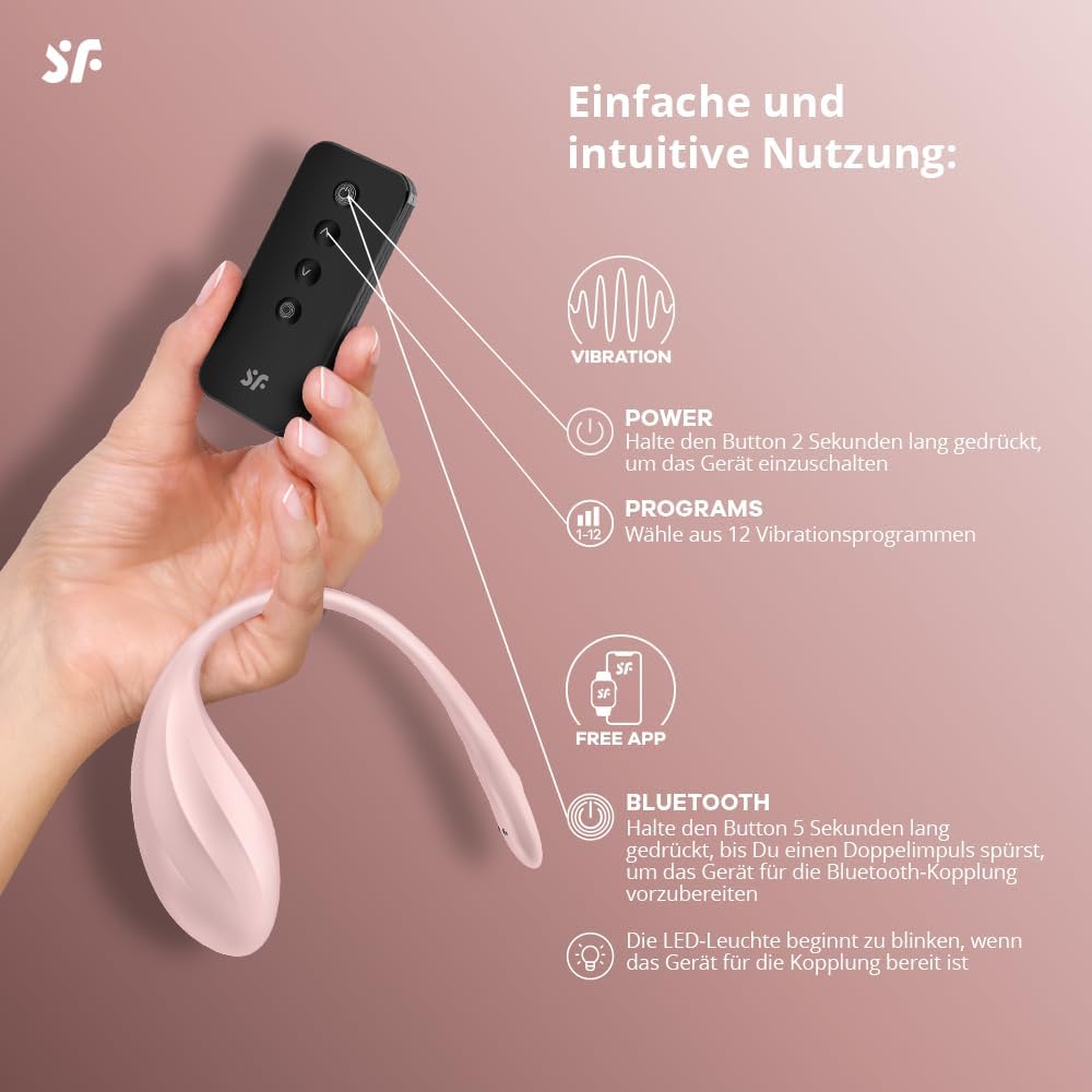Ribbed Petal G-Punkt-Vibrator mit App-Steuerung, Rosa