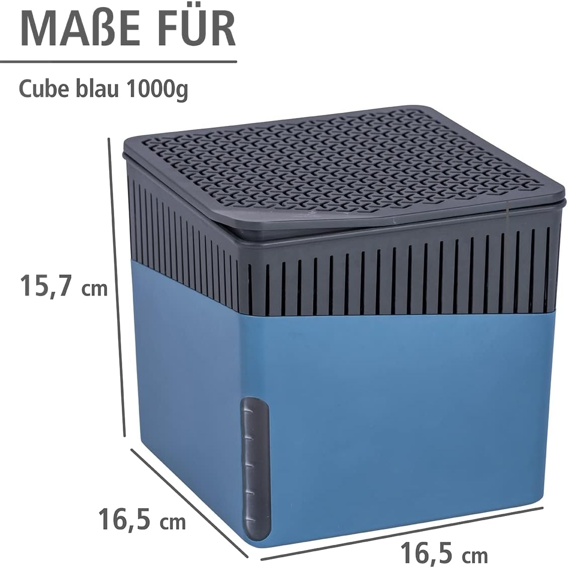 Cube, Raumentfeuchter 1000 g Blau