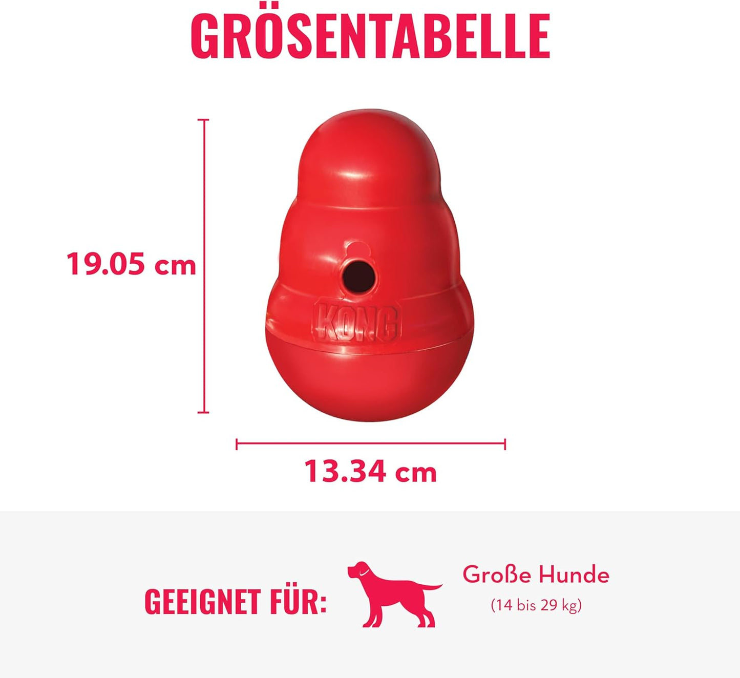 Wobbler - Interaktives Hundespielzeug für Leckerliausgabe, M/L
