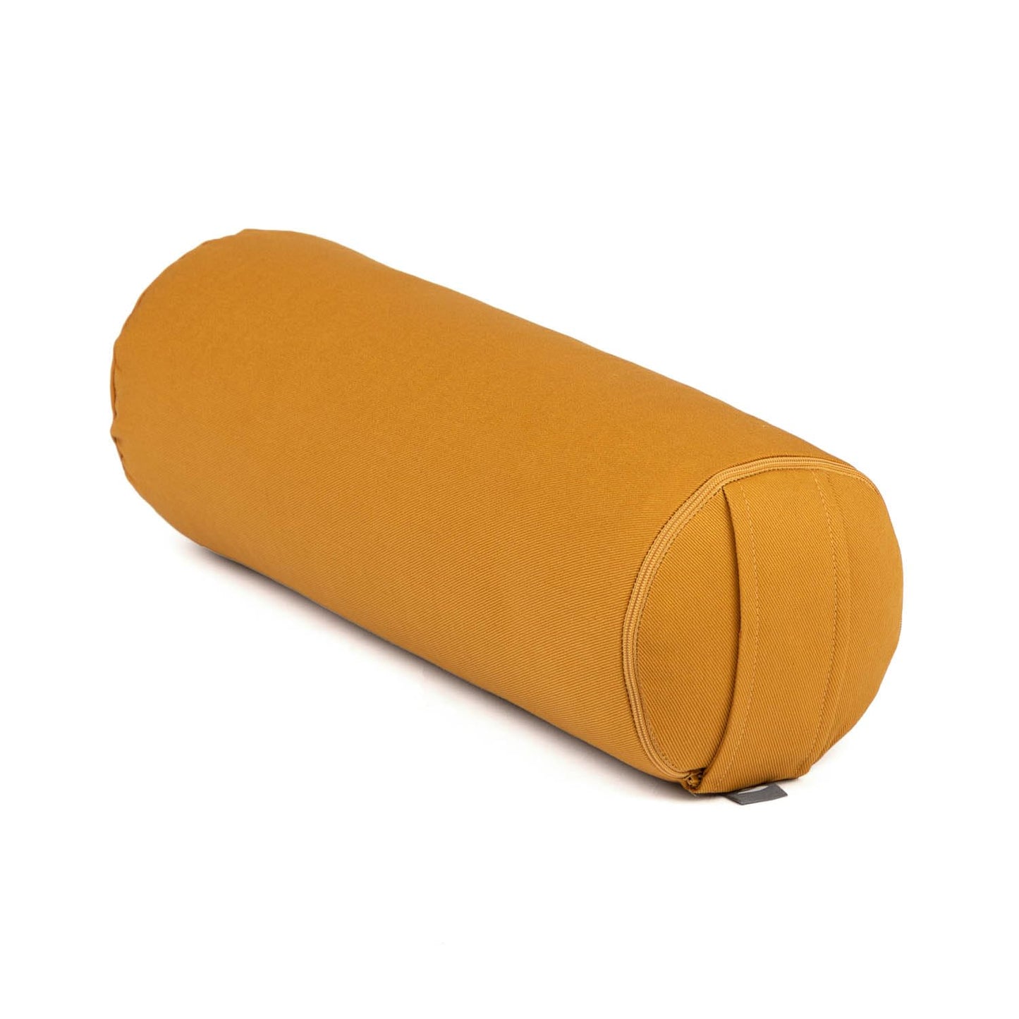 Mini Yogabolster mit Buchweizenfüllung und abnehmbarem Bezug, Honig-Gelb