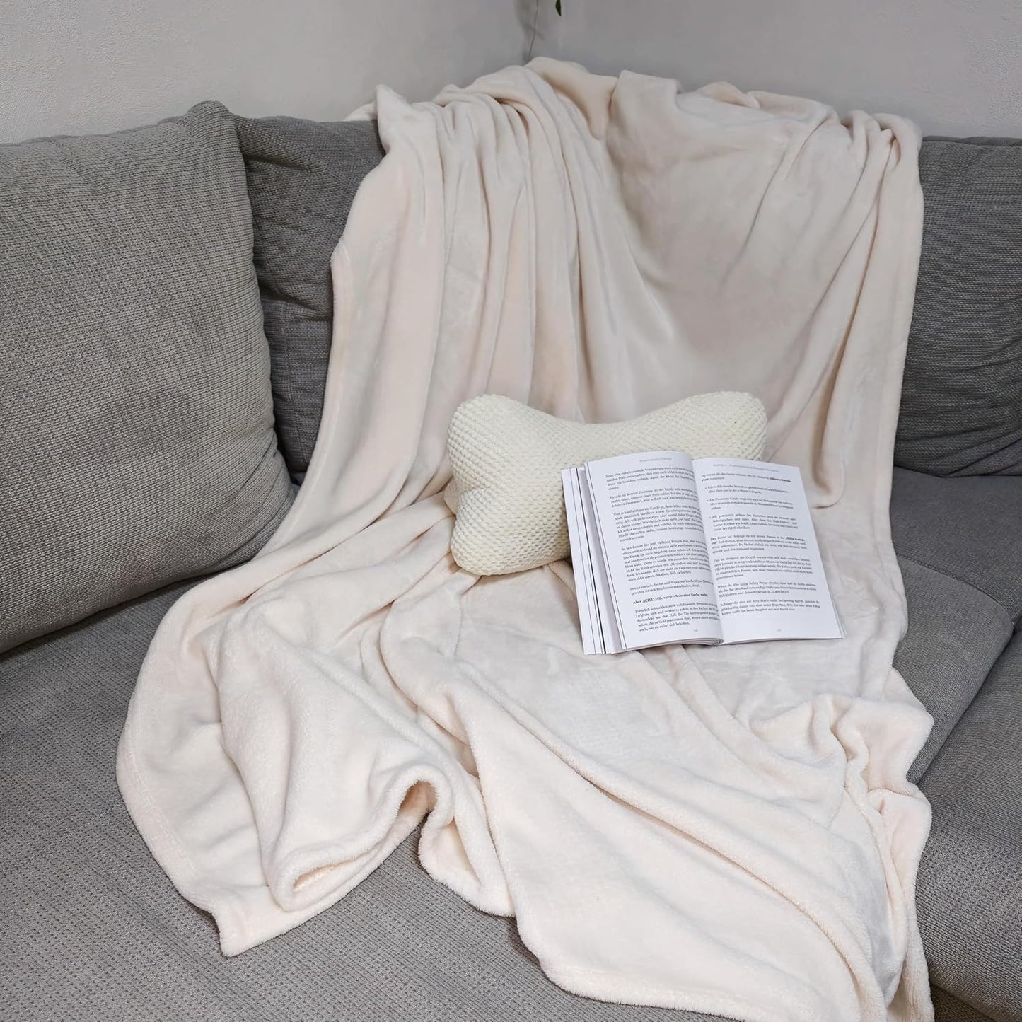 Nackenkissen fürs Lesen, Offwhite