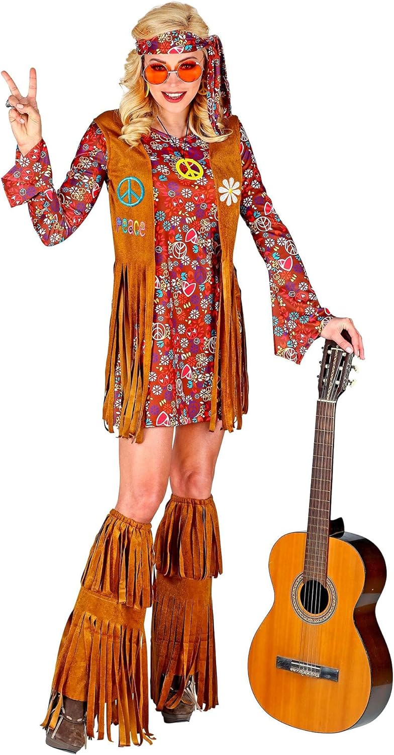 Kostüm Hippie Flower-Power, L