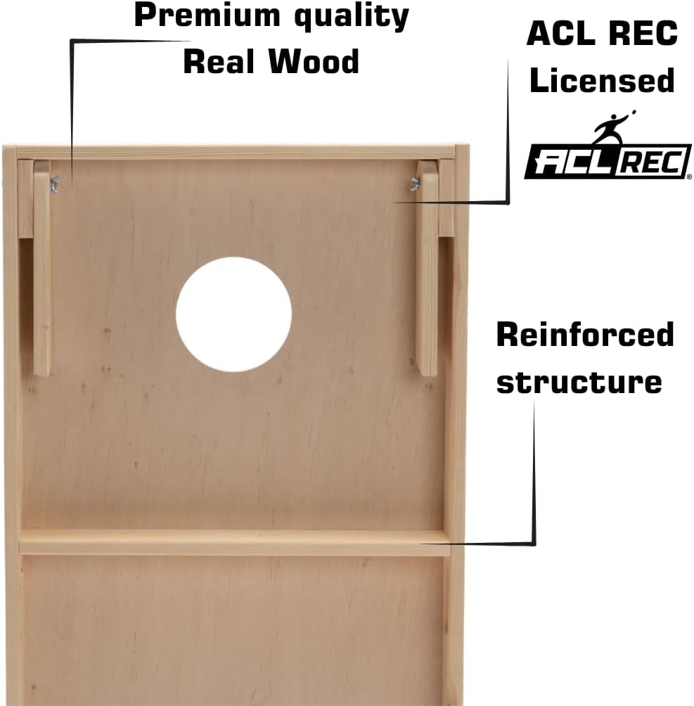 Cornhole Set, 90x60 Wood - Blanco Design
