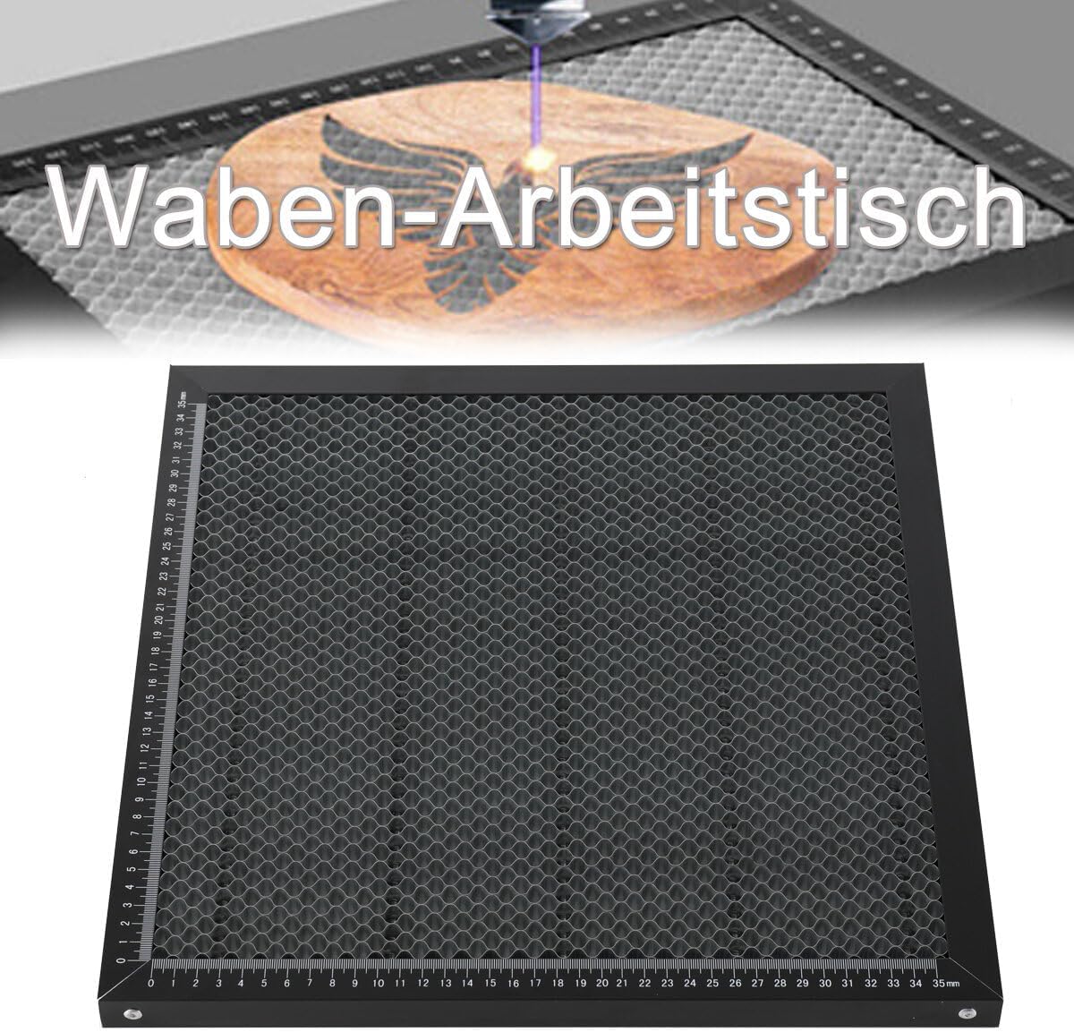 Wabentisch für Graviermaschinen (400x400 mm)