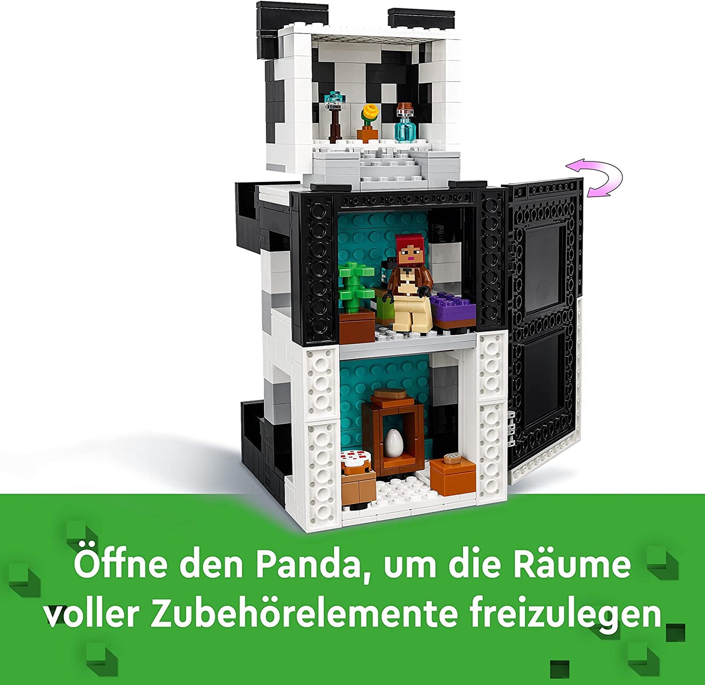 21245 Minecraft Das Pandahaus, Konstruktionsspielzeug, Single