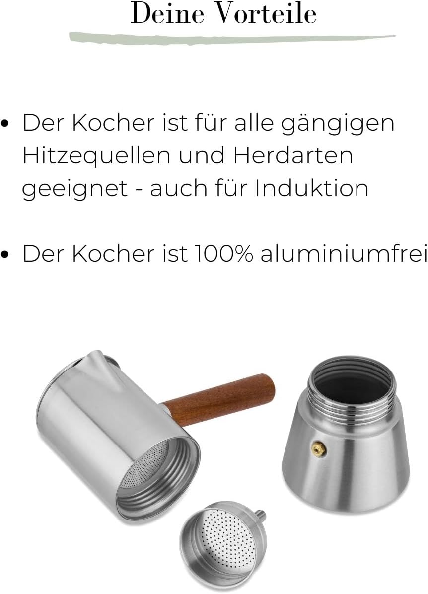 Espressokocher, 200ml - 3-4 Tassen