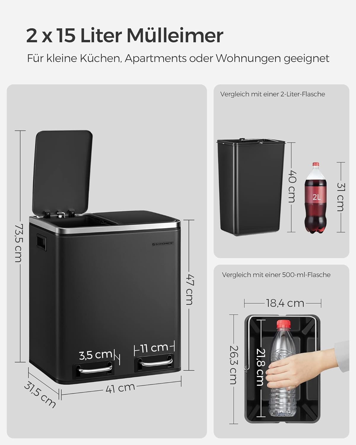 Mülltrennsystem, Tintenschwarz