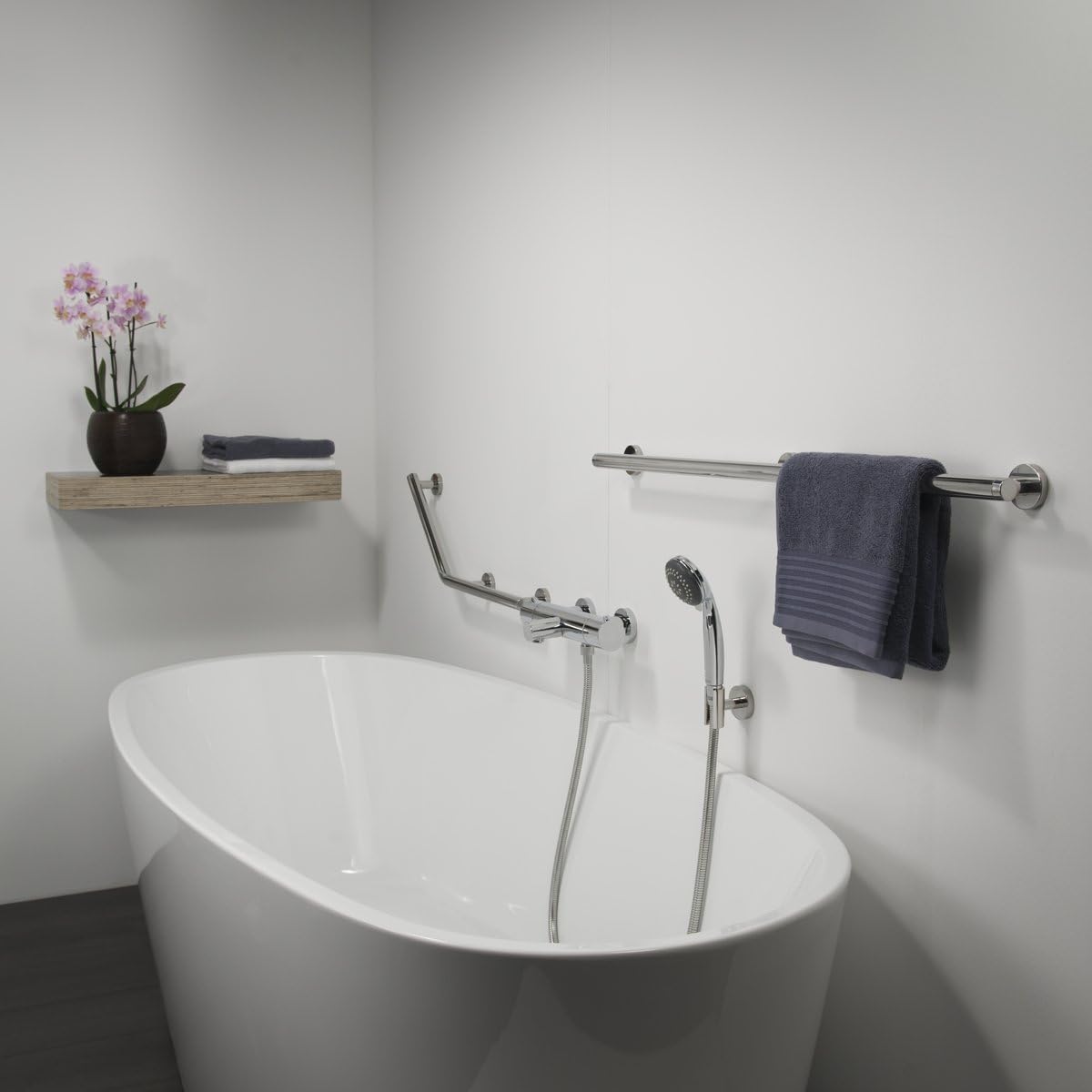 Boston Comfort & Safety, Edelstahl Poliert 90 cm Haltegriff