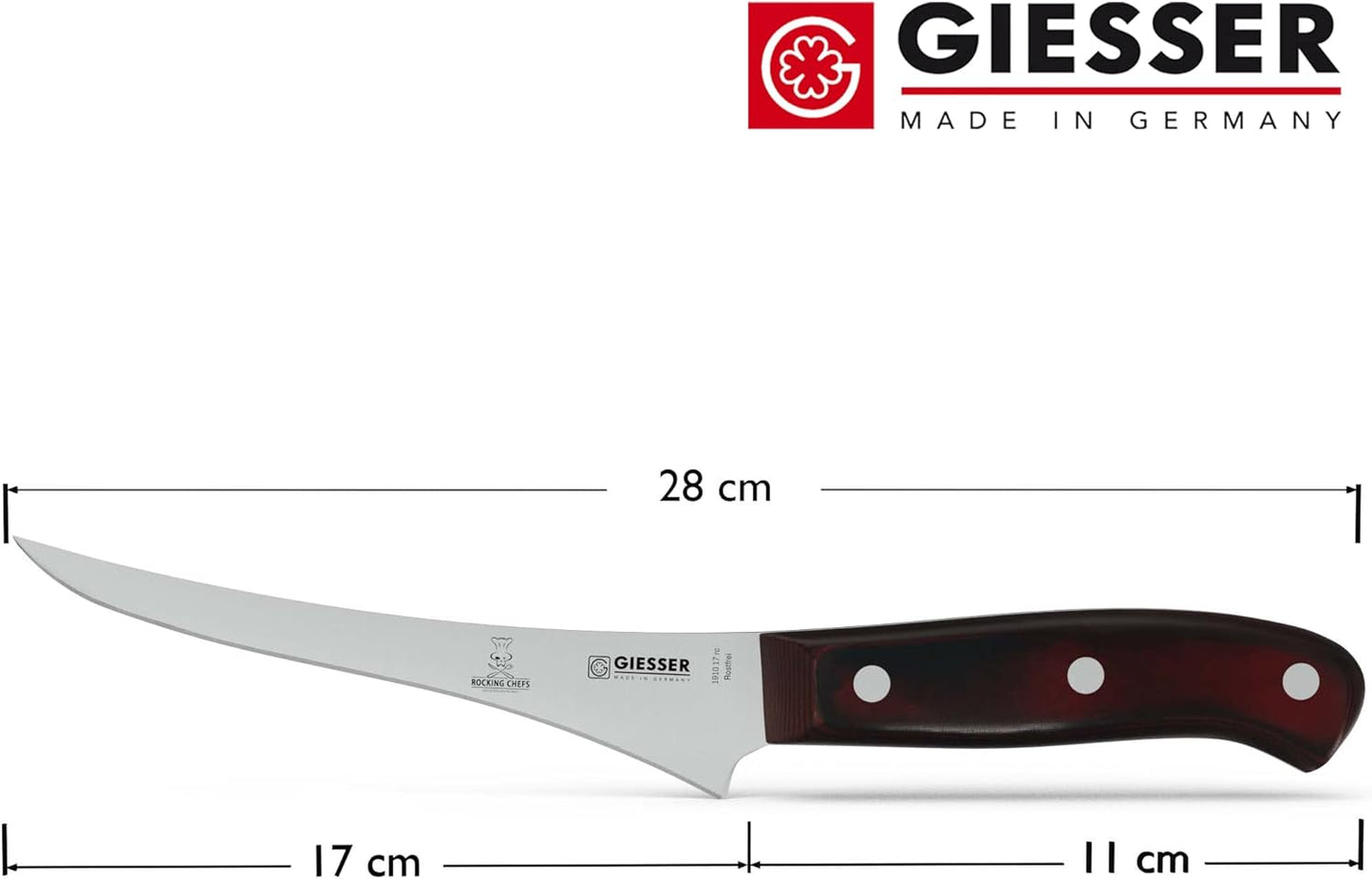 Filetiermesser, 17 cm Filiermesser|Rocking Chef