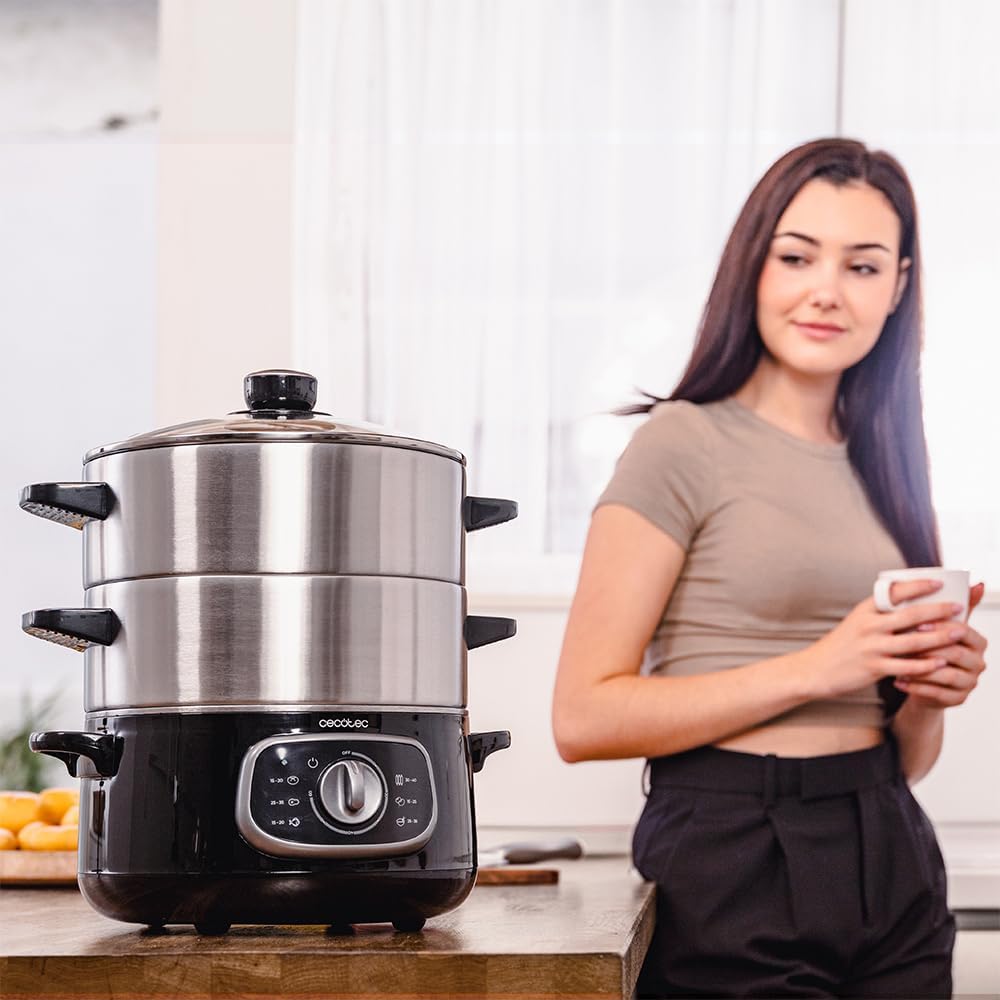 Elektrischer Dampfgarer Vapovita Steelpot
