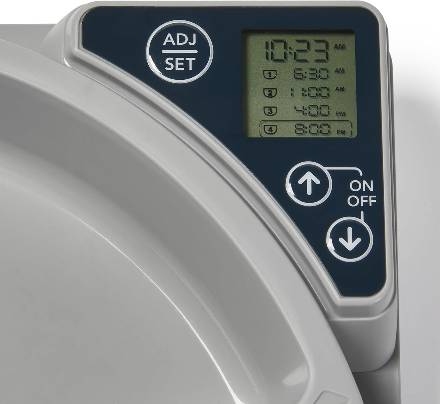 Automatischer Futterautomat mit Timer und Kühlakkus, 5 Näpfen, Grey – 5 Bowl Feeder