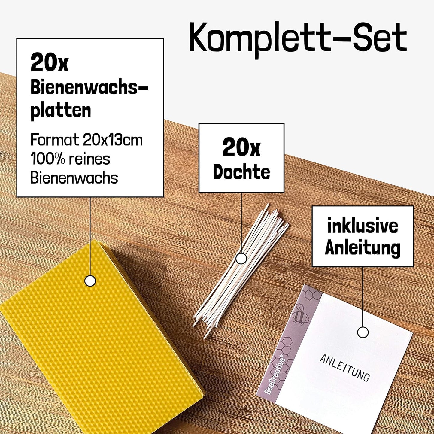 Bienenwachskerzen Bastelset