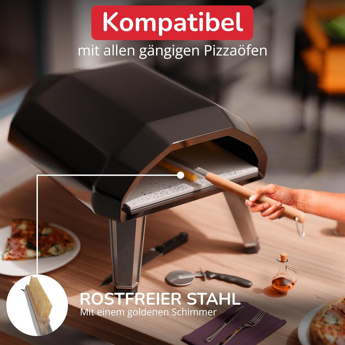 Pizzaofenbürste, 66 cm, XL