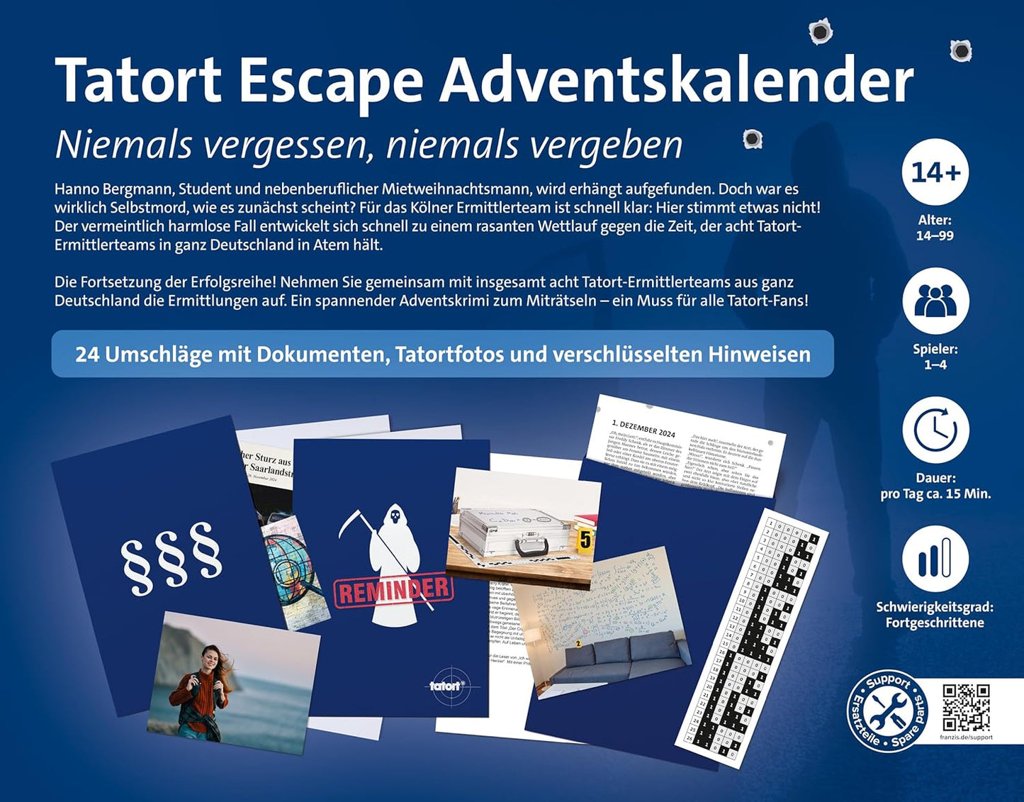 Tatort Escape Adventskalender: Niemals vergessen, niemals vergeben