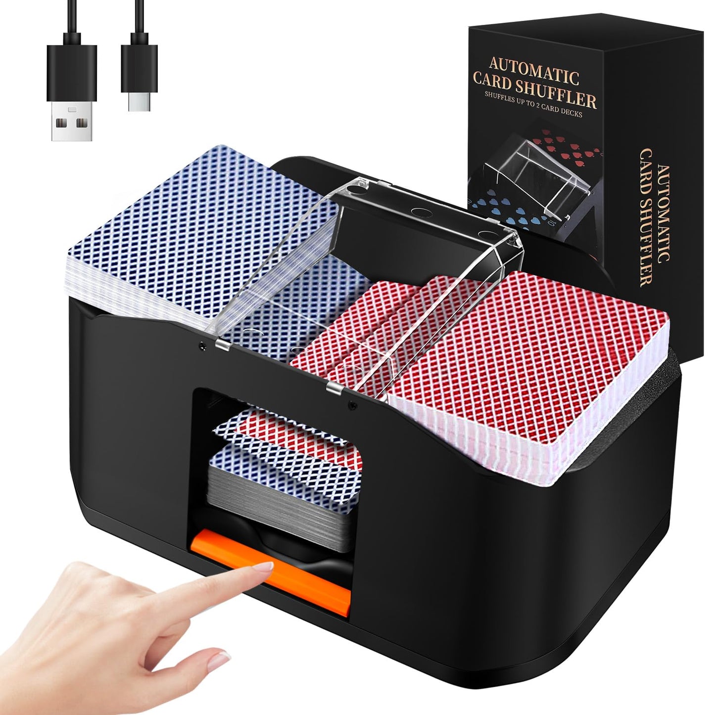Automatische Kartenmischmaschine für 2 Kartensätze