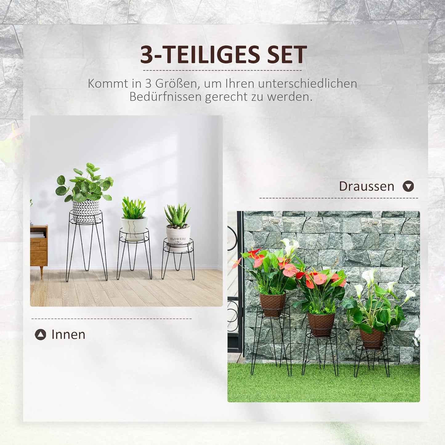 Blumenständer Set