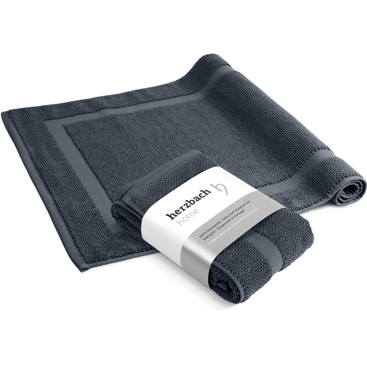 2er-Pack Badvorleger, 50 x 80 cm (Rechteckig) 2er Pack Anthrazit