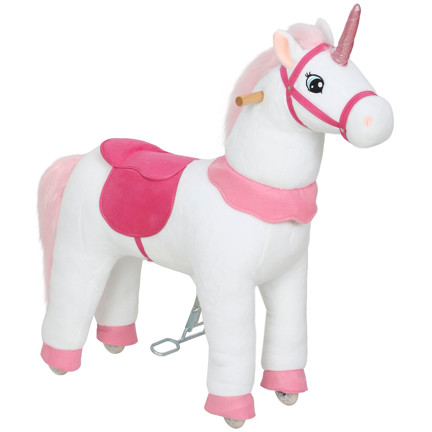 Reitpferd auf Rollen im Einhorn-Design für Kinder