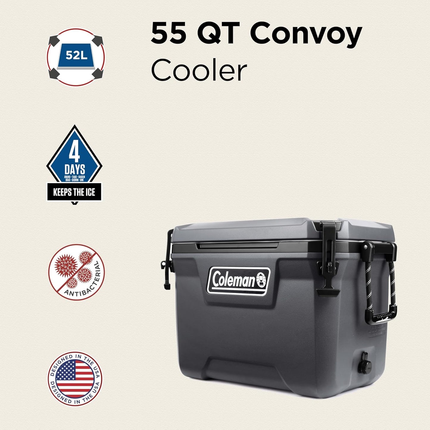 Convoy Hochleistungs-Kühlbox, 55 Quart