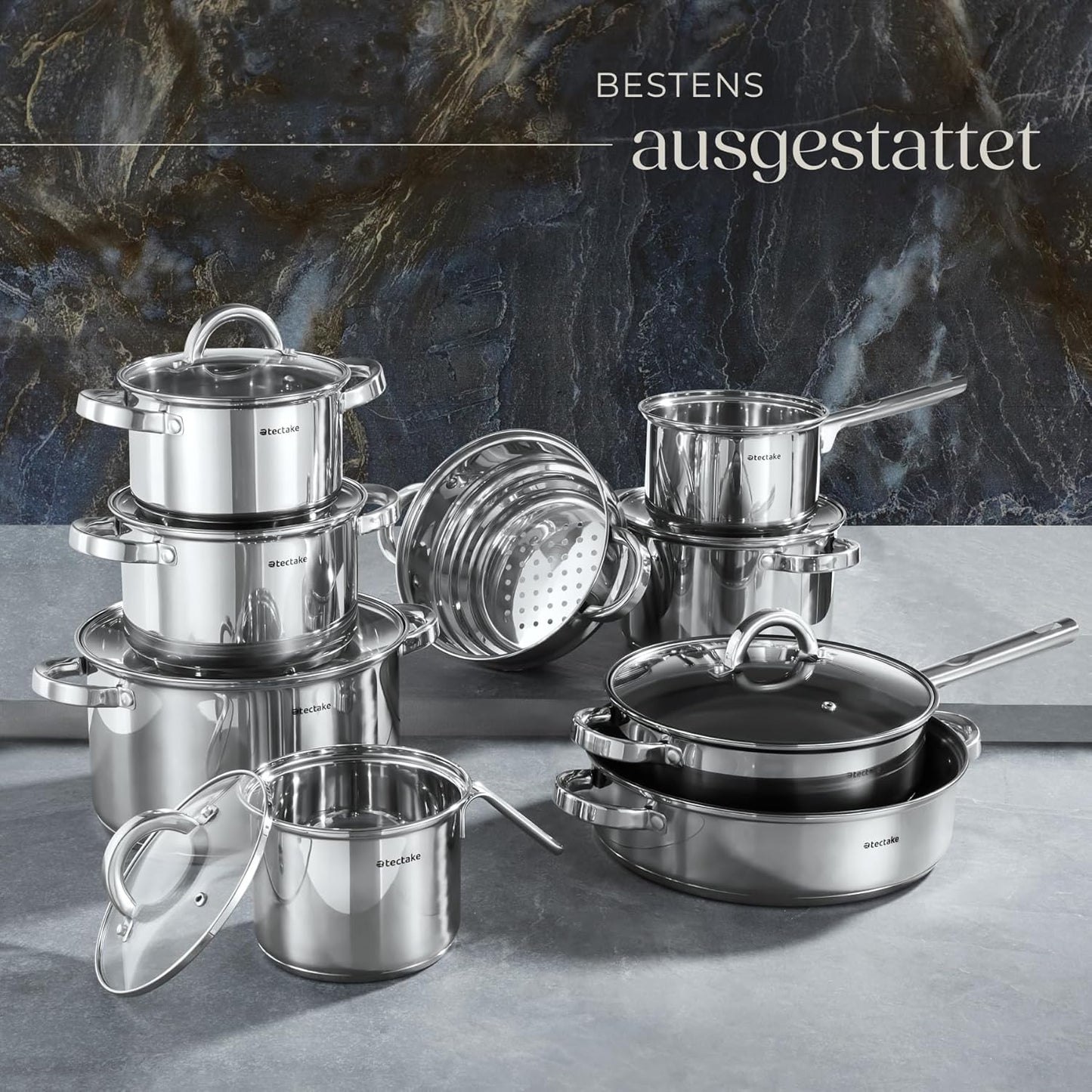 15-teiliges Kochgeschirr-Set Turin