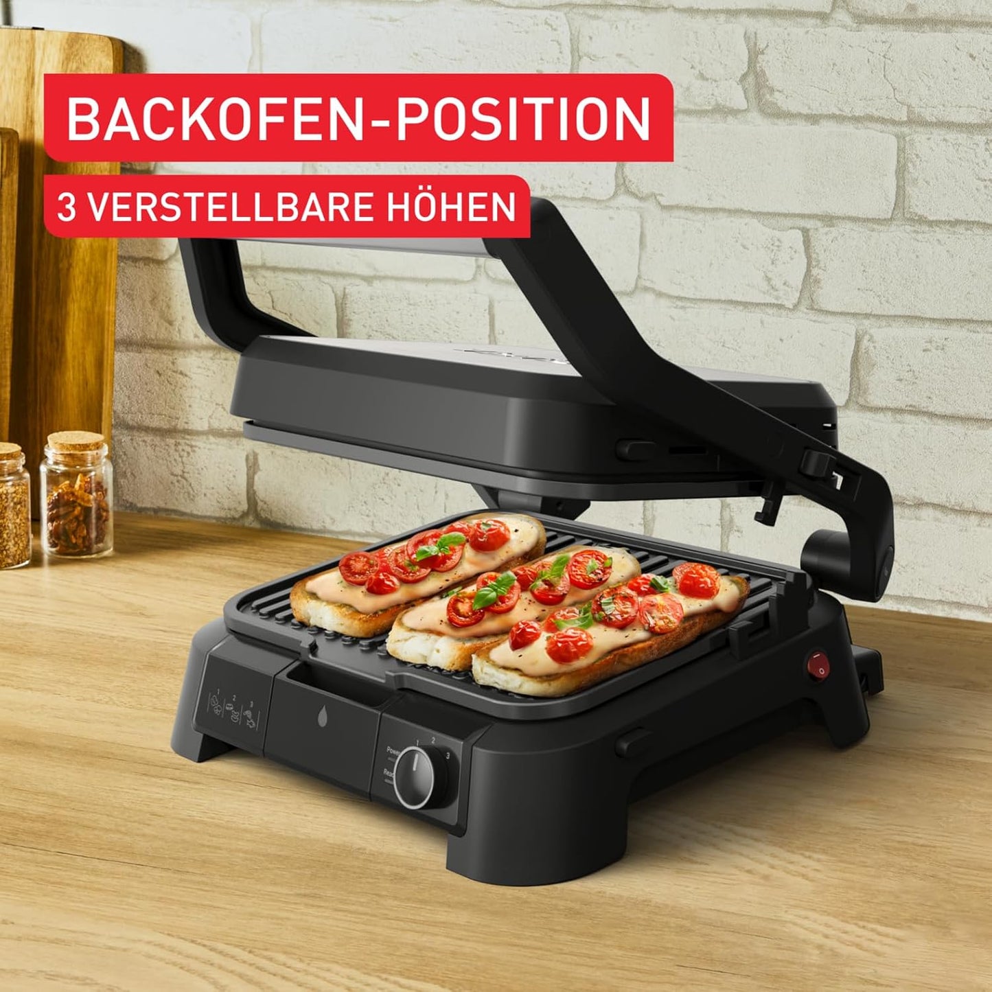 SuperGrill 3-in-1 Kontaktgrill, SuperGrill 3in1 - BBQ & Ofenfunktion