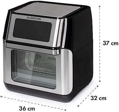 AeroVital Fry Heissluftfritteuse, Schwarz/Silber