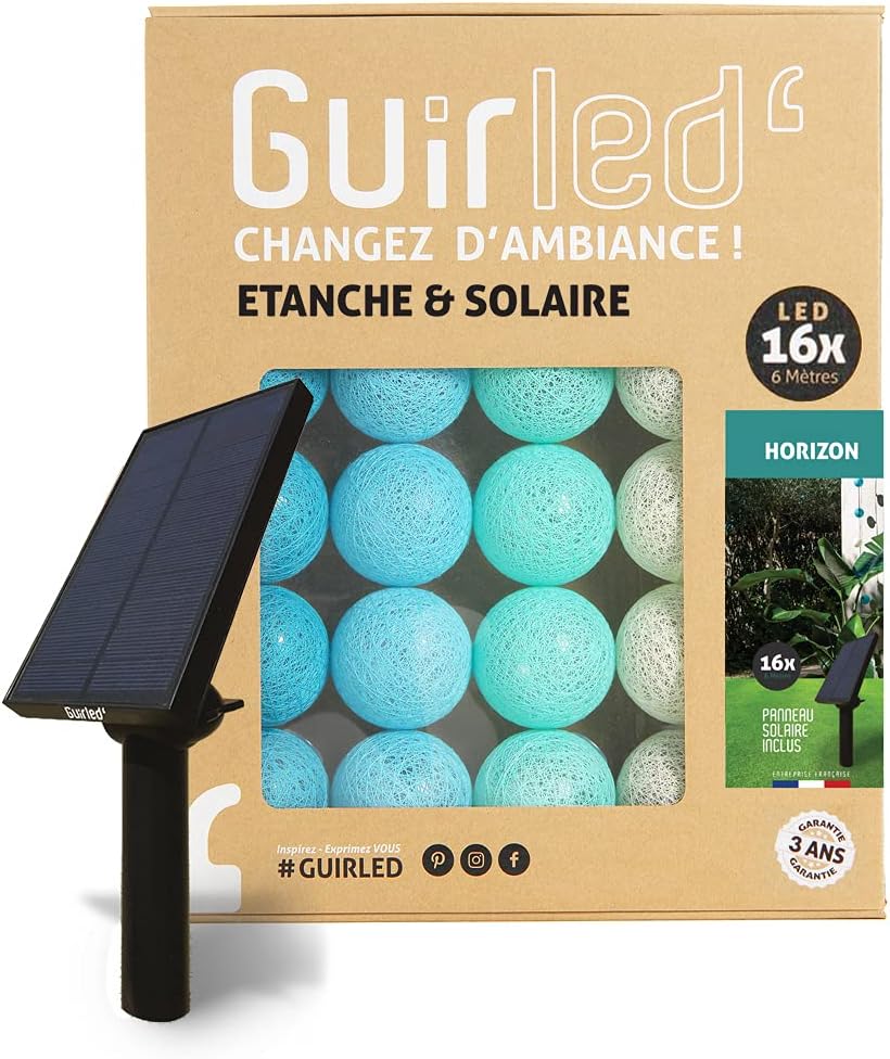 Aussengirlande mit Lichtkugeln, Höhe ; 16 Kugeln