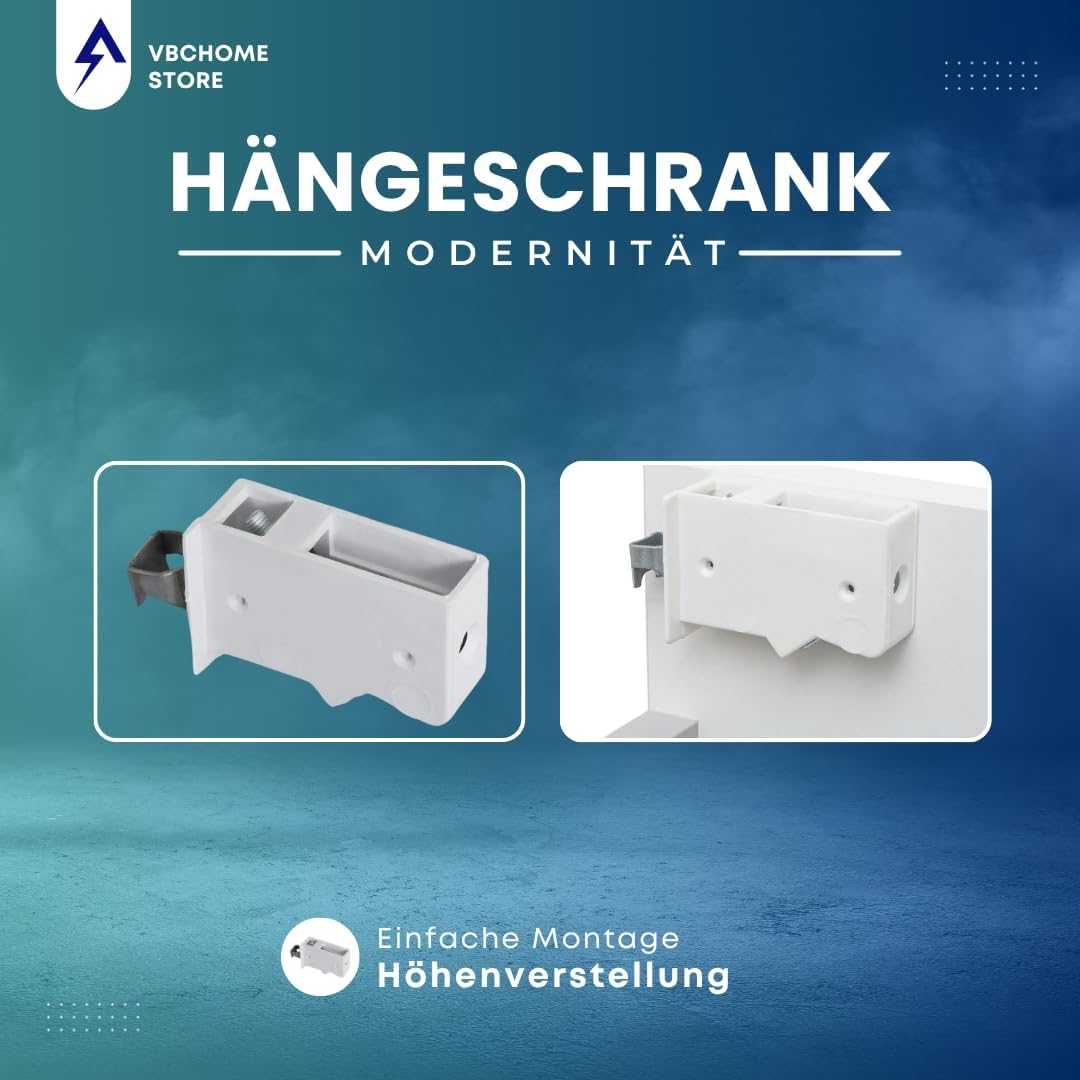 Unterschrank-Set mit Aufsatzwaschbecken, 1. Moduo Weiss 50 + Amelia 48