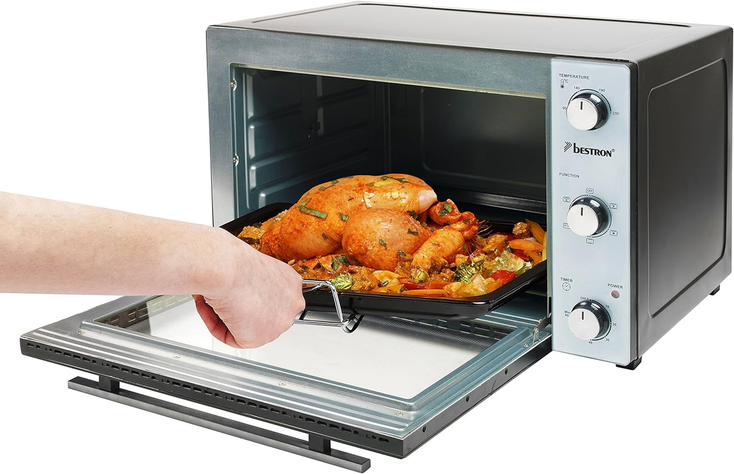 Grill-Backofen - AOV31PS, 31 Liter / Minibackofen mit Pizzastein