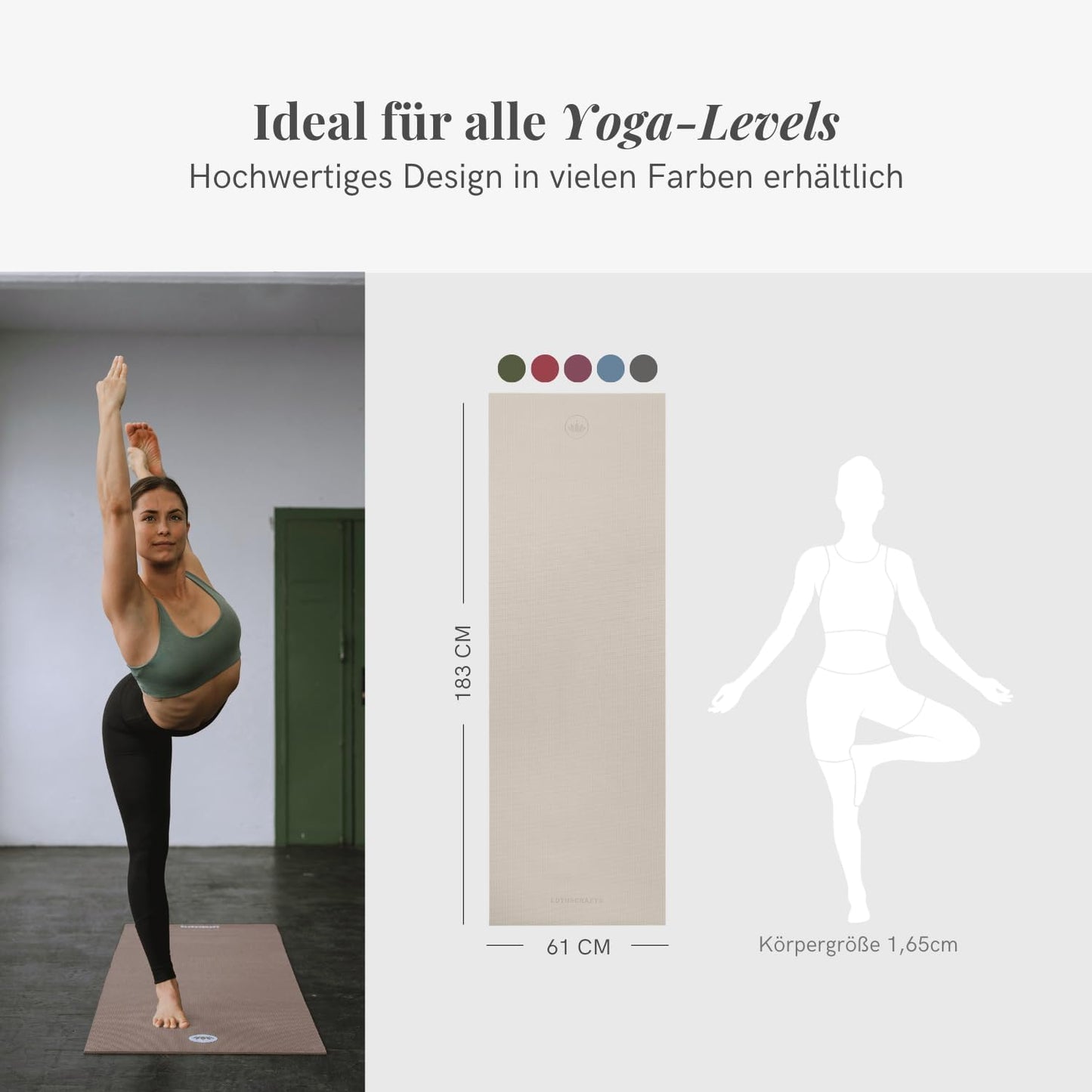 Yogamatte Mudra, Standard / Light Taupe