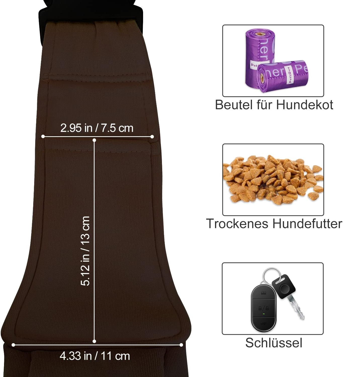 Tragetuch für Hunde, Braun