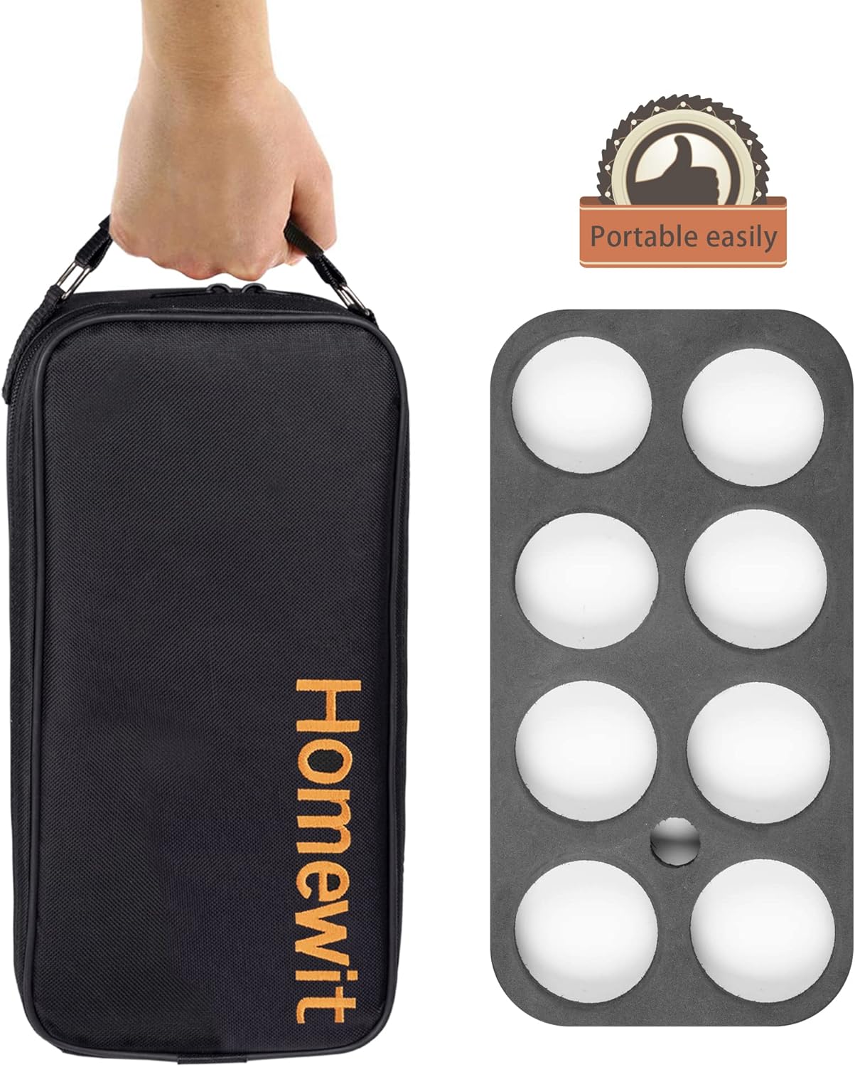 Boccia-Set mit 8 Metallkugeln & Zubehör
