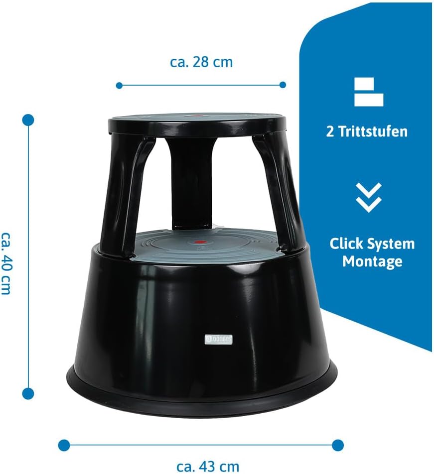 Rollhocker, Schwarz