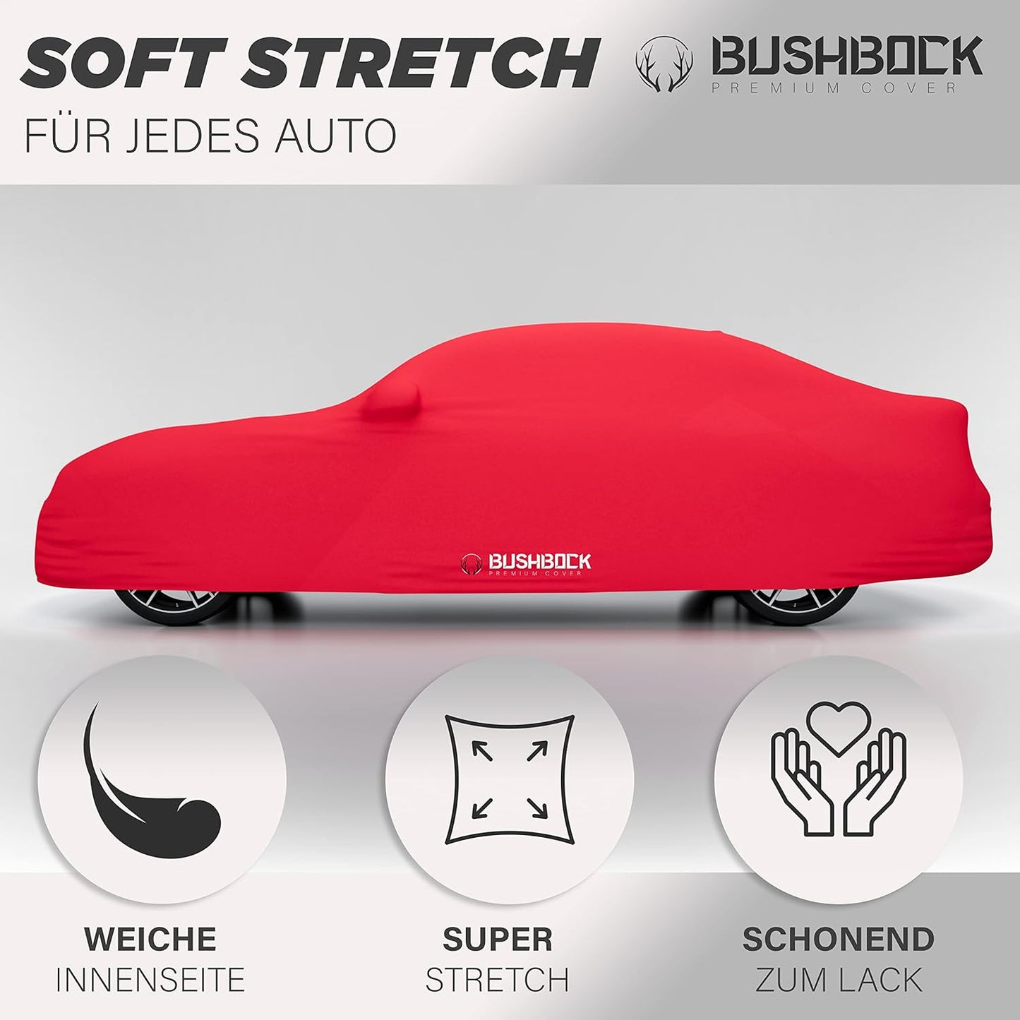 Autoabdeckung für Sportwagen, M Rot