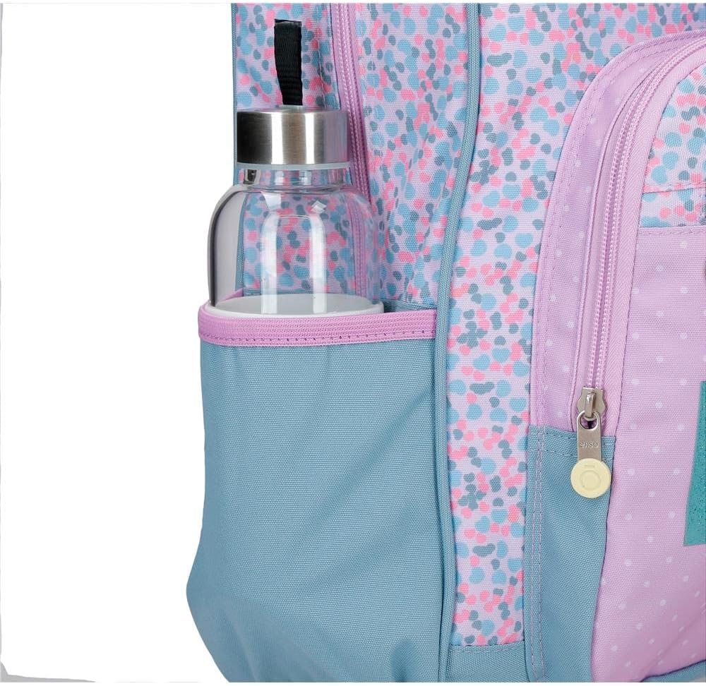 Schulrucksack für Laptop bis 15.6 Zoll, Mochila Escolar para Portátil Dunkelviolett