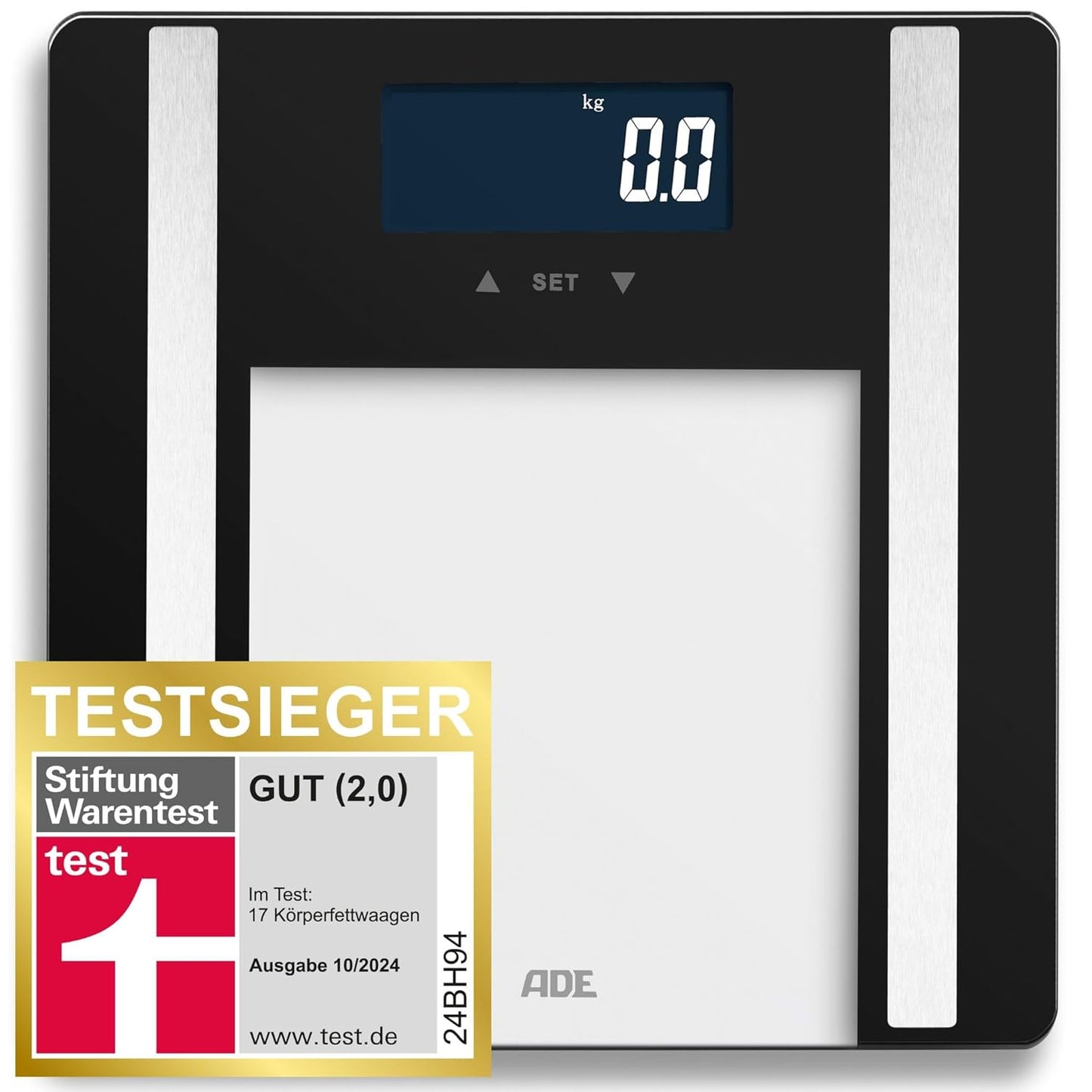 Körperanalysewaage Ines, Schwarz