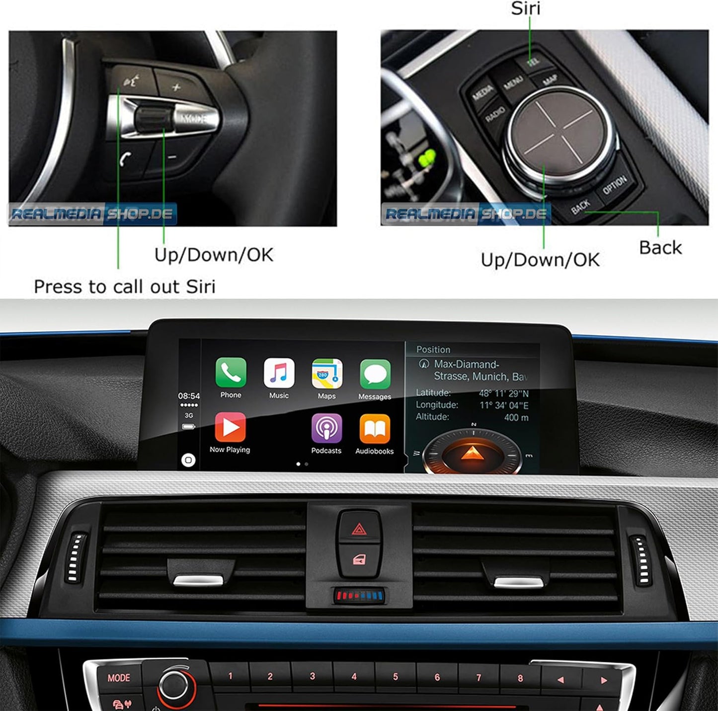CarPlay AndroidAuto-Adapter für BMW NBT Modelle