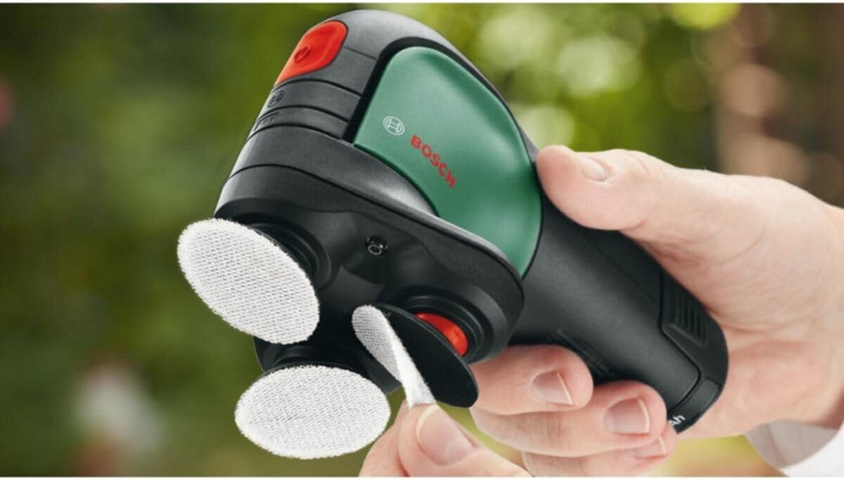 Akku Schleifer & Polierer EasyCurvSander, Set | 1 Akku | Neues Design