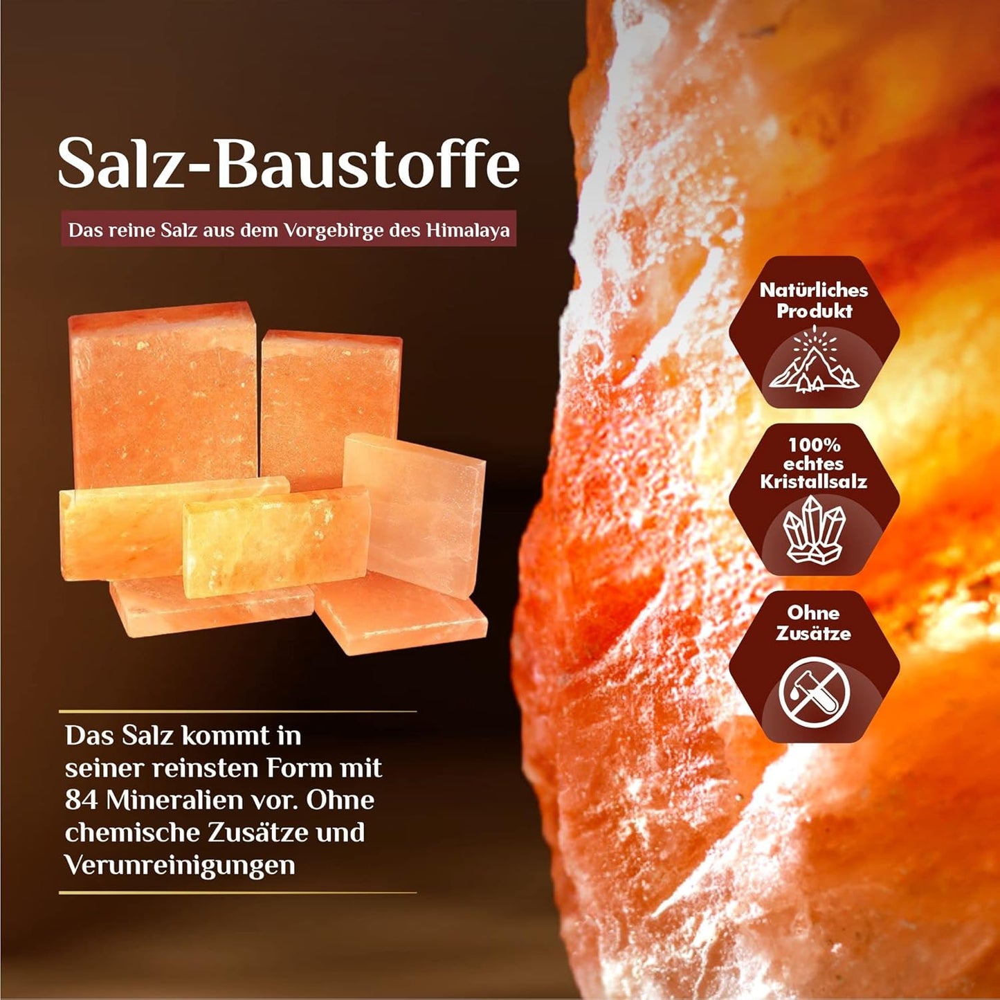 20 Stück Salzfliesen für Sauna & Salzgrotten, 20