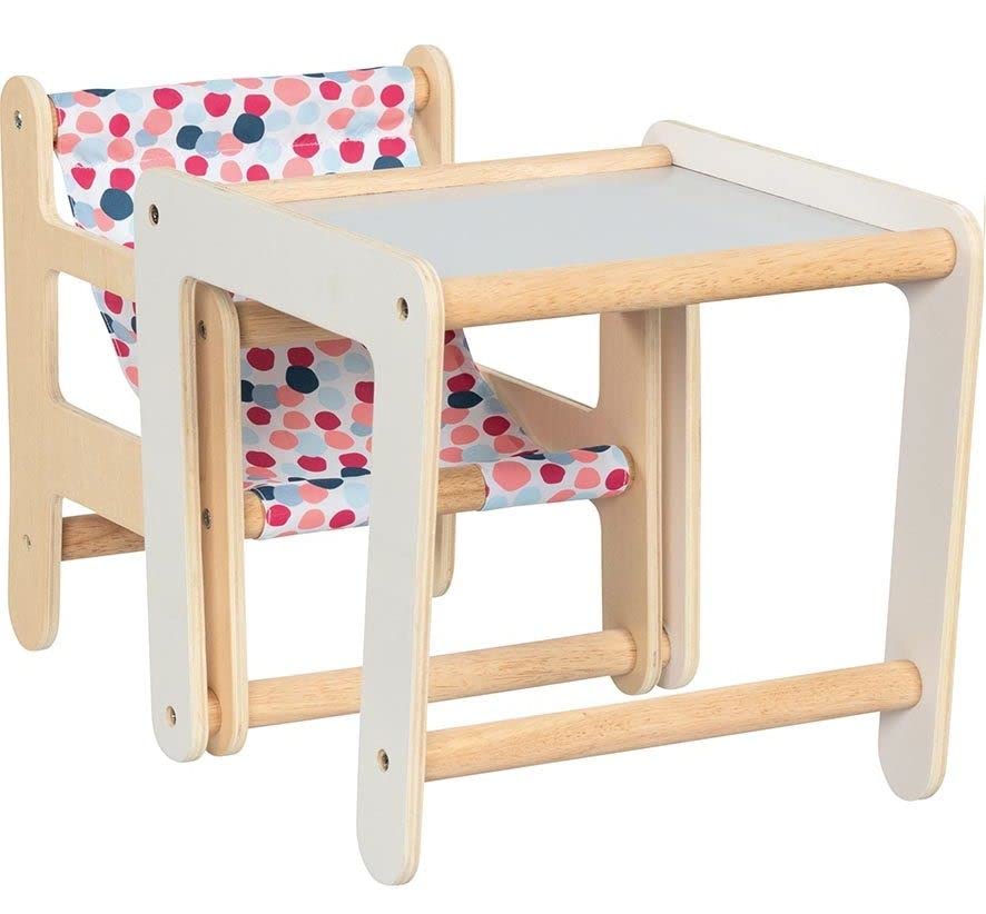 2in1 Puppenhochstuhl mit Tisch
