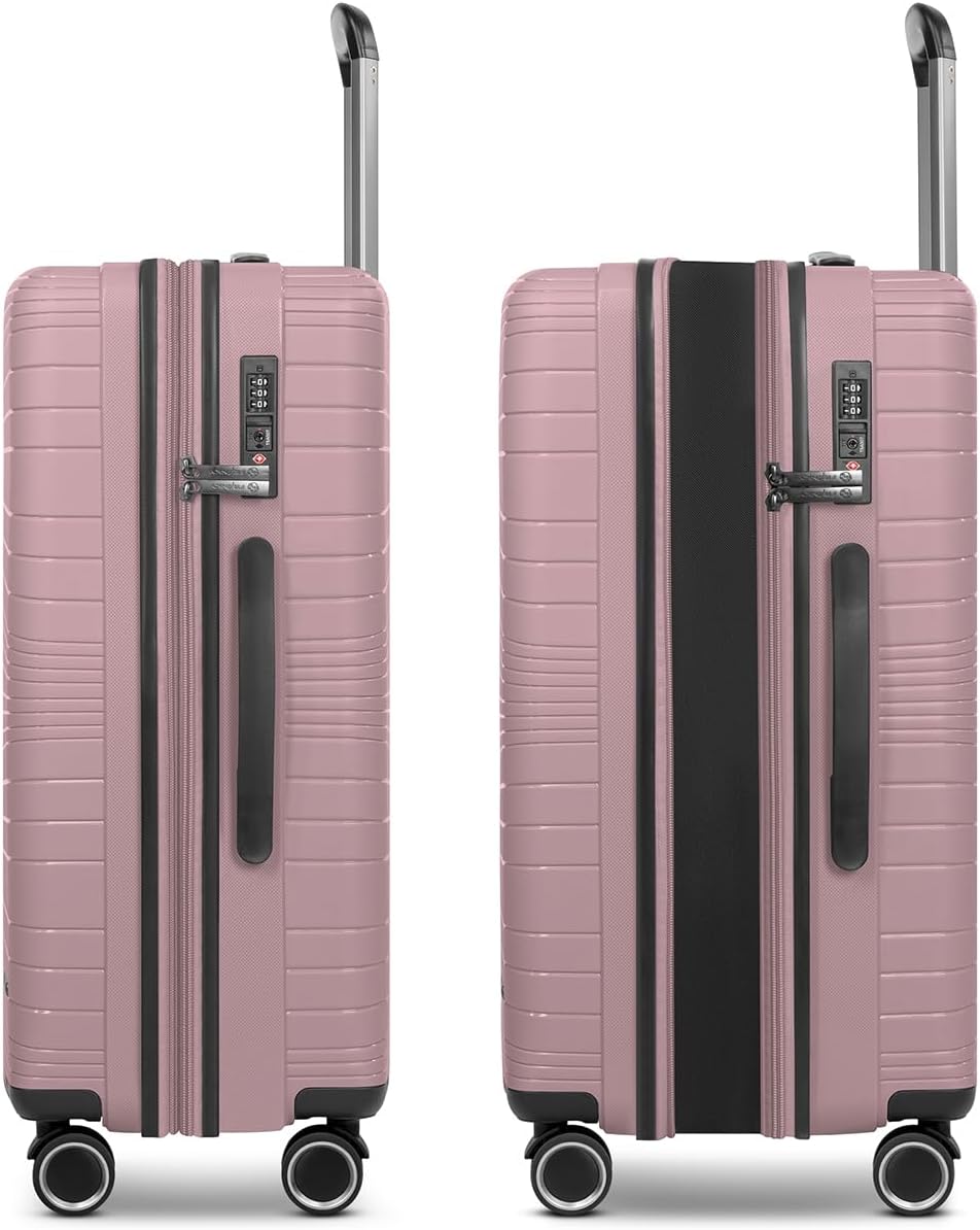 Dallas 3.0 Hartschalen-Trolley mit TSA-Schloss, Old Rose Koffer M (65 cm) erweiterbar