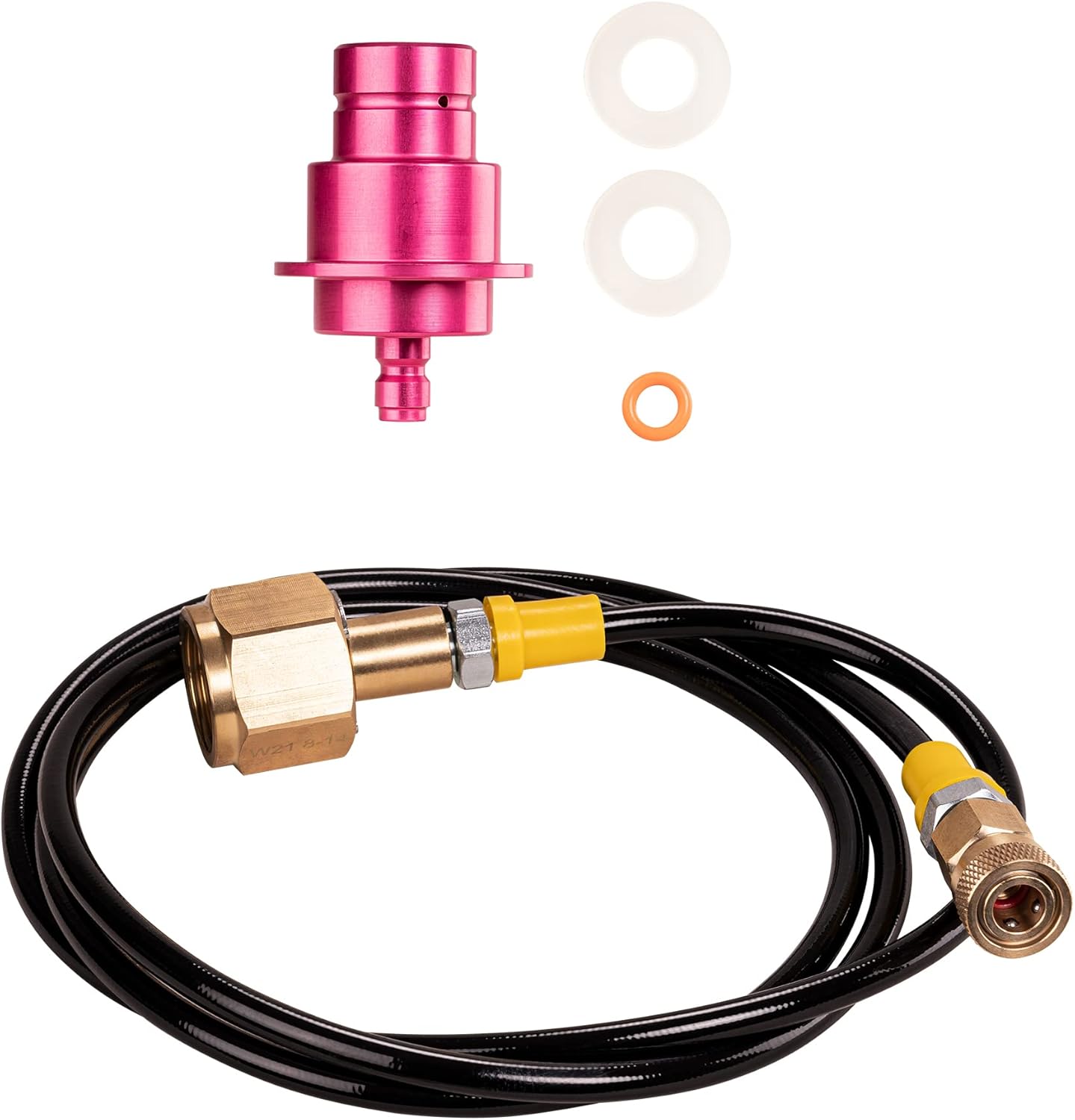 CO2 Adapter-Schlauch für Wassersprudler (1,5m), Schwarz