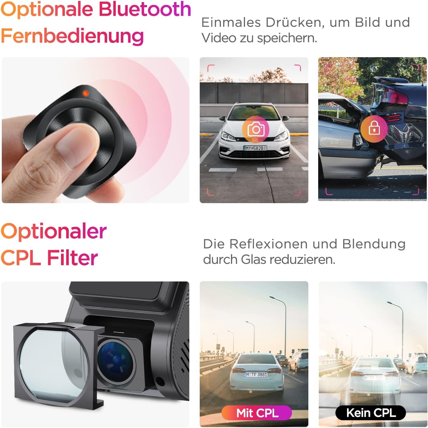 Dashcam A119 Mini 2 mit 2,7K und GPS, A119 Mini 2