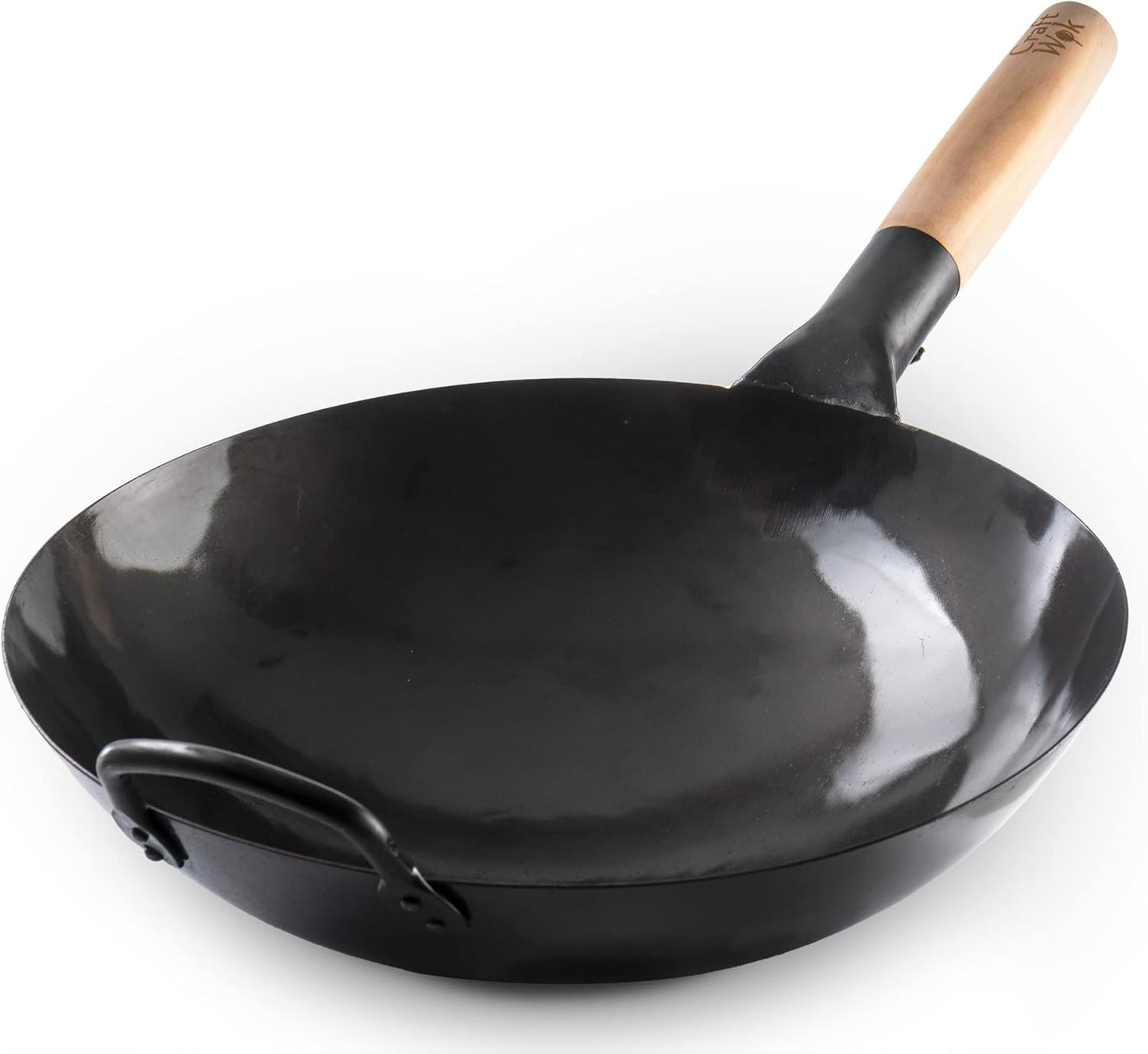 Vorgebrannte Wok Pfanne -  Black13