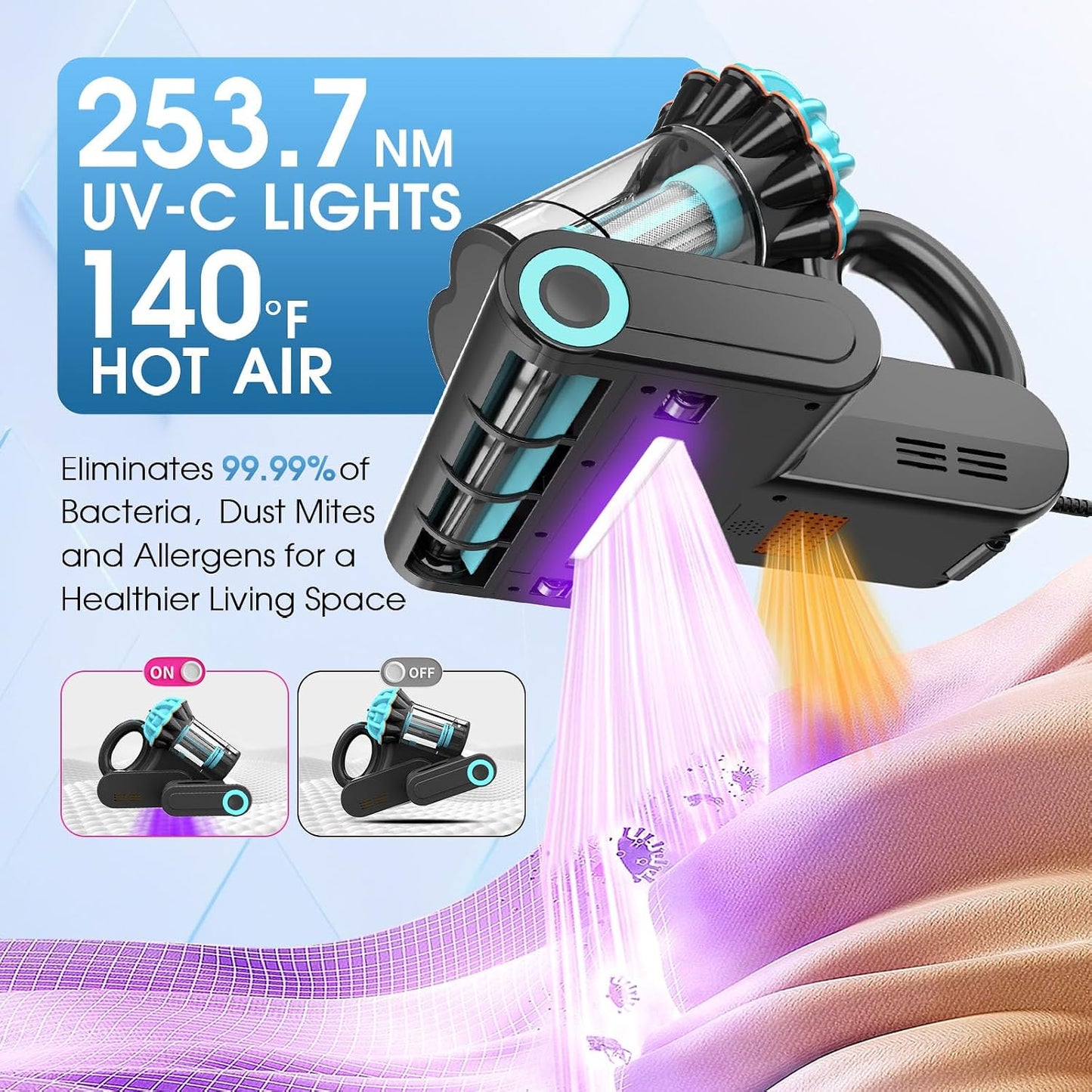 M8 Matratzenstaubsauger mit UV & Heizluft