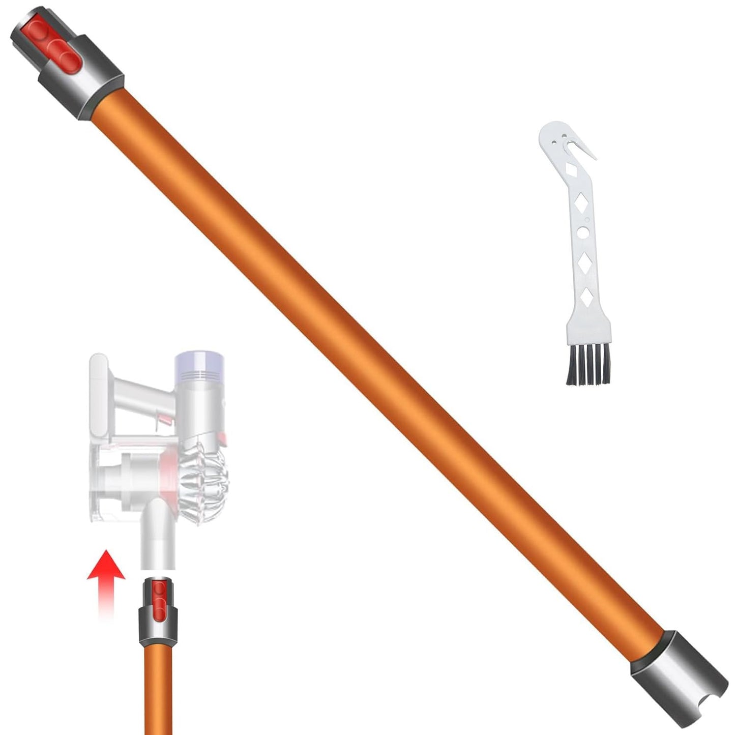 Staubsauger-Verlängerungsrohr, Orange