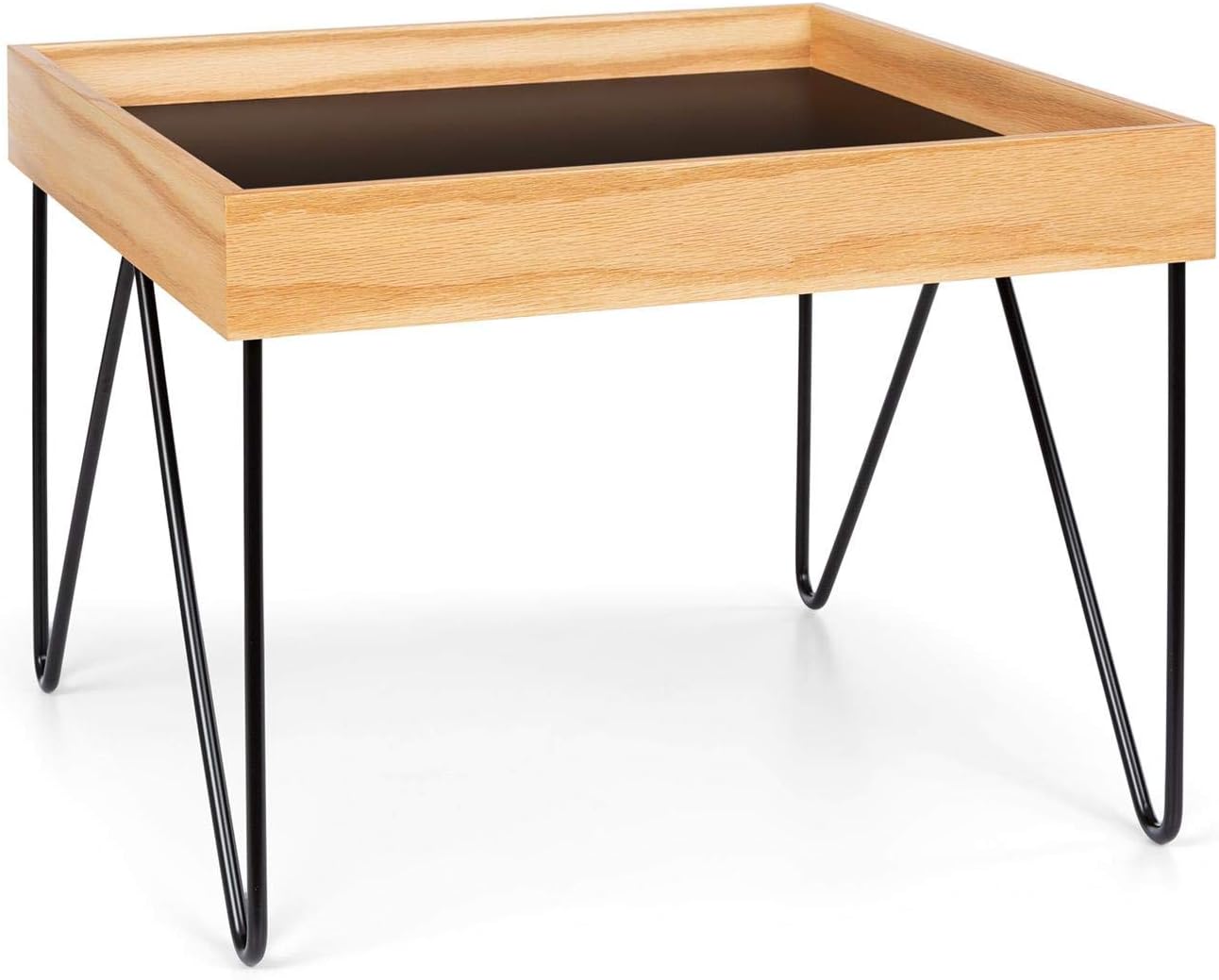 Kaffeetisch Lyon, 54,5 x 41 x 54,5cm Schwarz