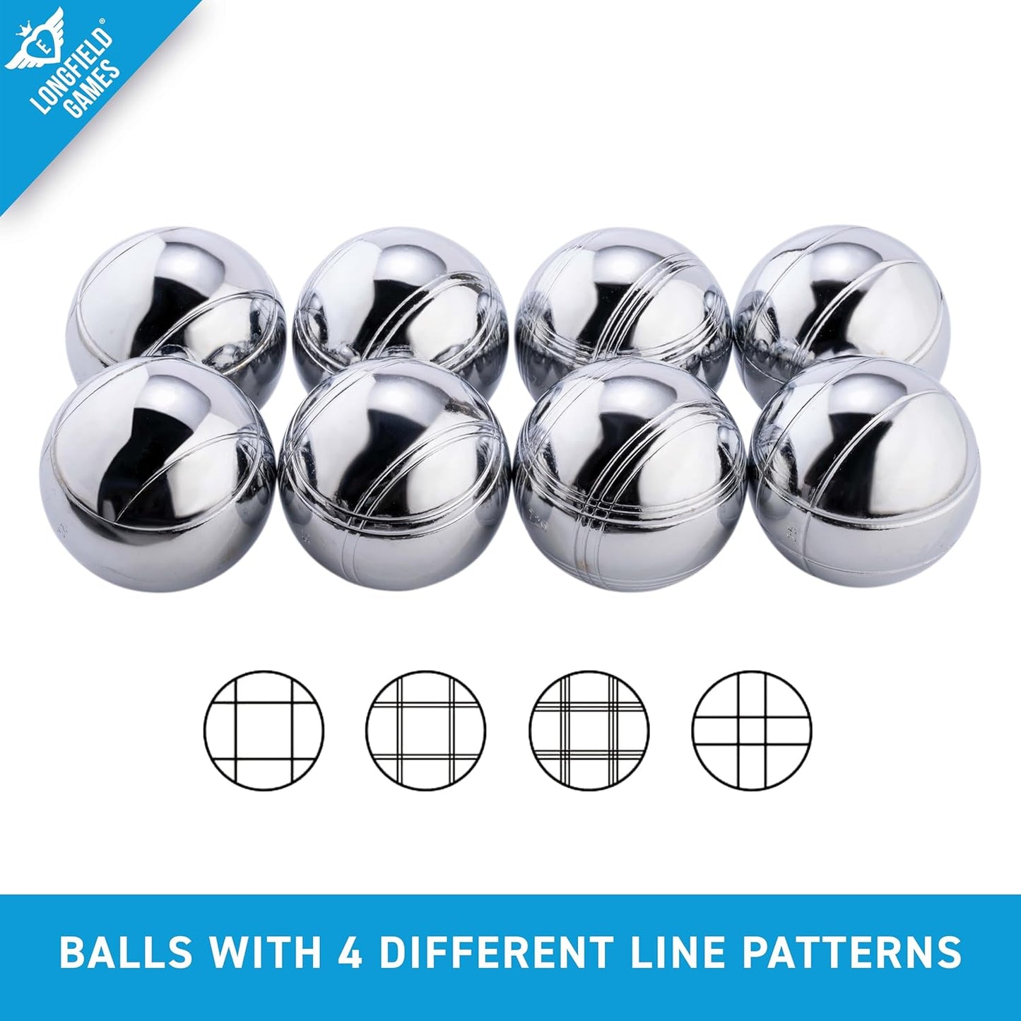 Boules Set mit 8 Kugeln, Single