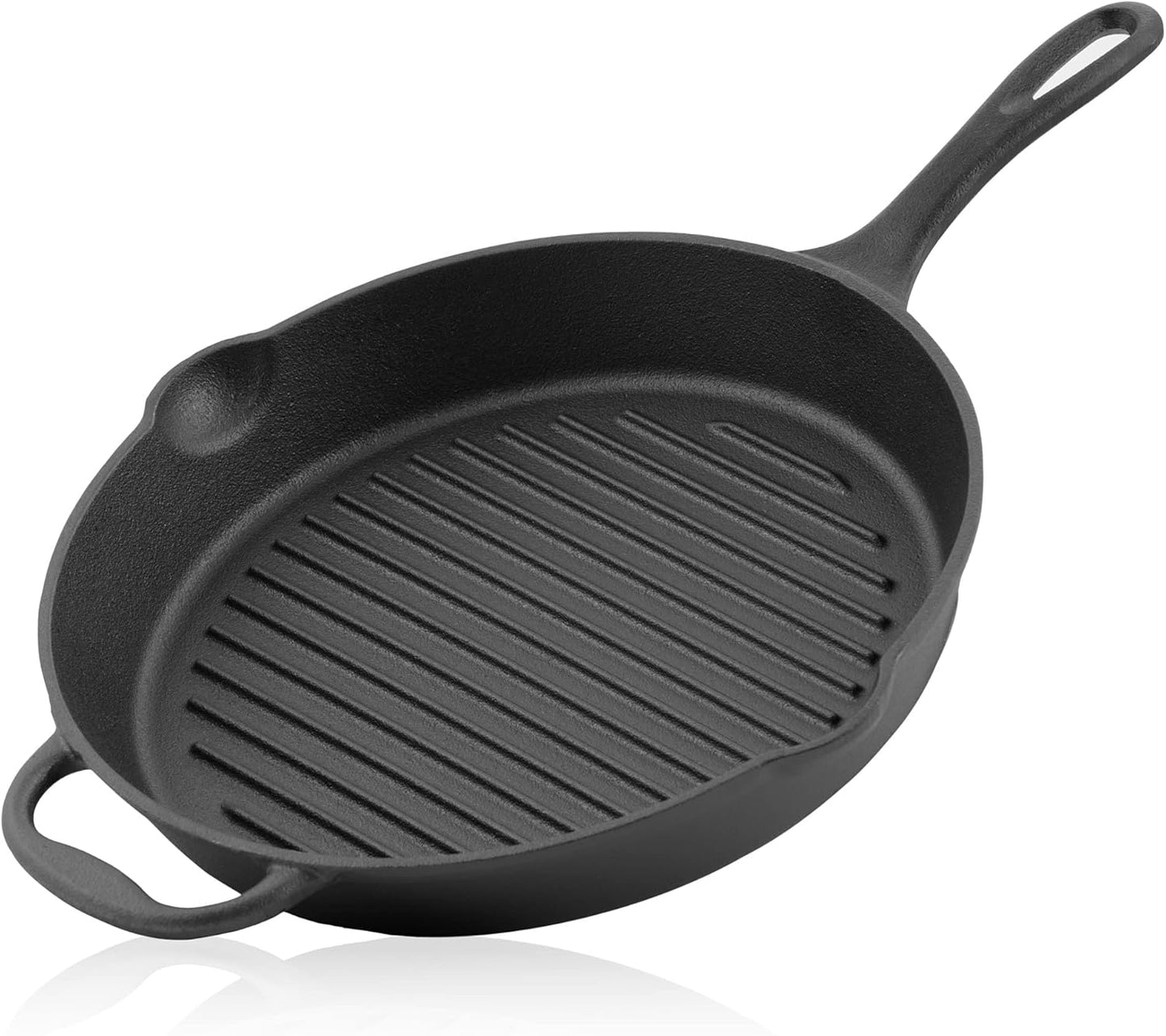 Gusseisen Grillpfanne mit Ausgiesser, Ø 29 cm