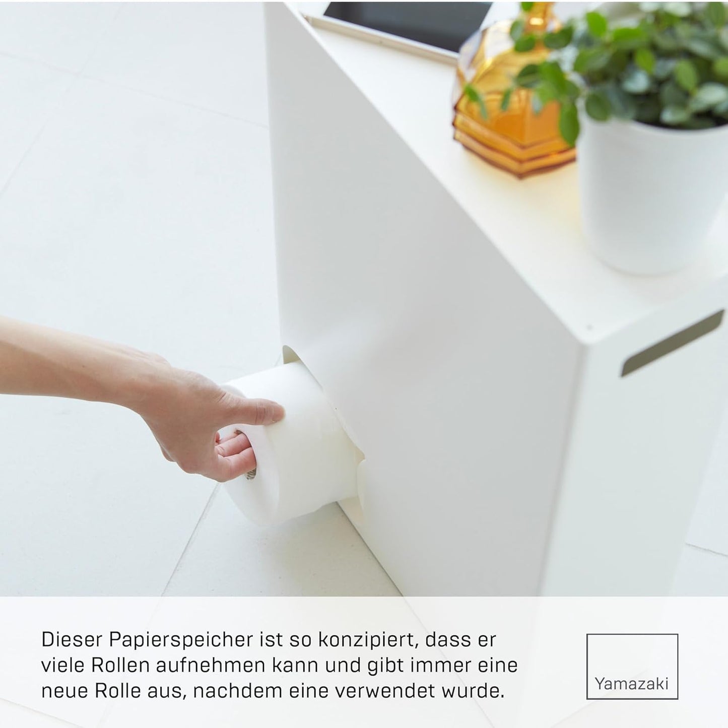 Toilettenpapierhalter PLATE, Weiss